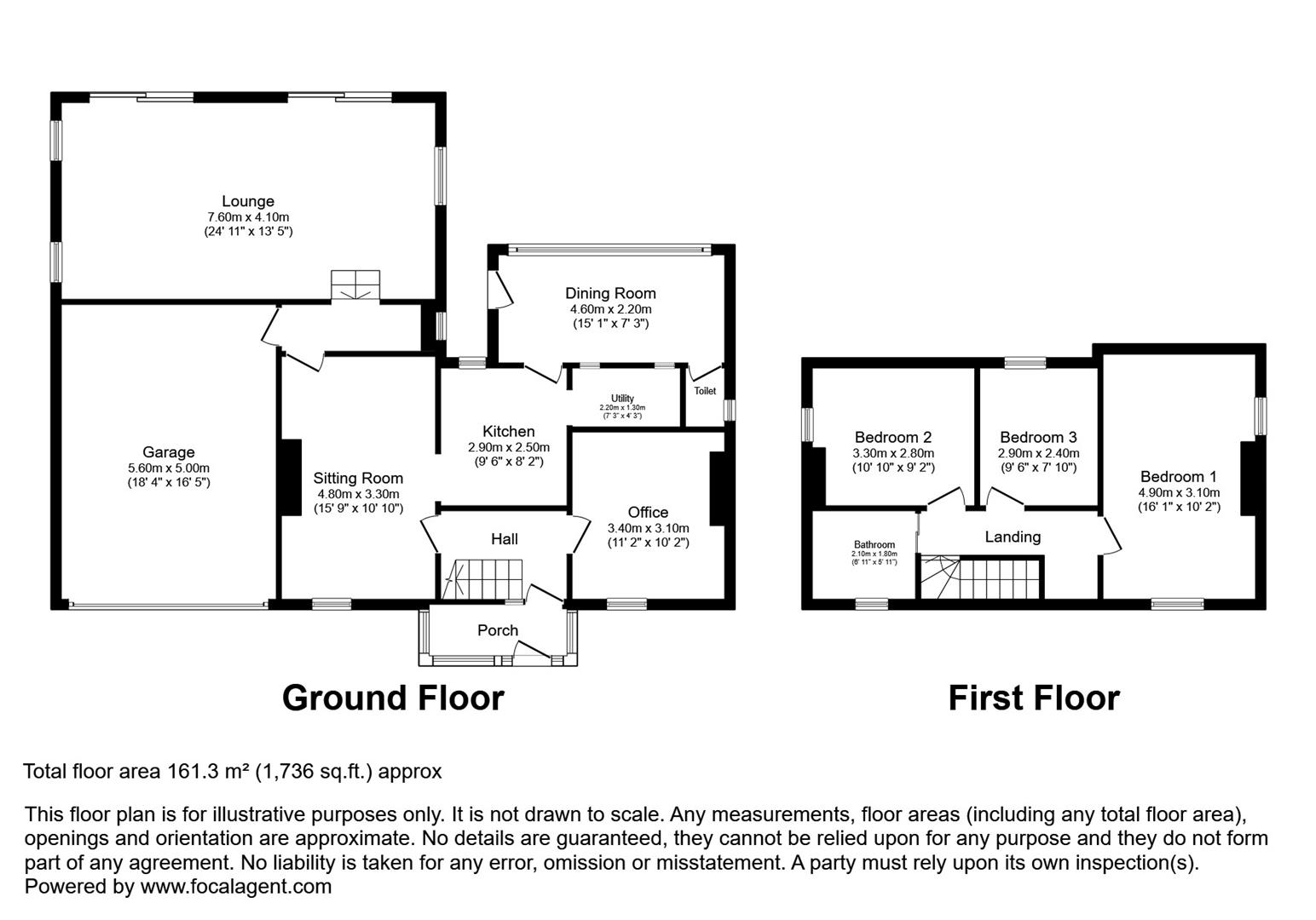 Floorplan for Llangunllo,, Knighton, Knighton