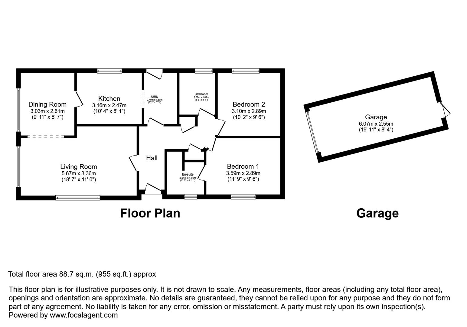 Floorplan for The Dell, Caerwnon Park