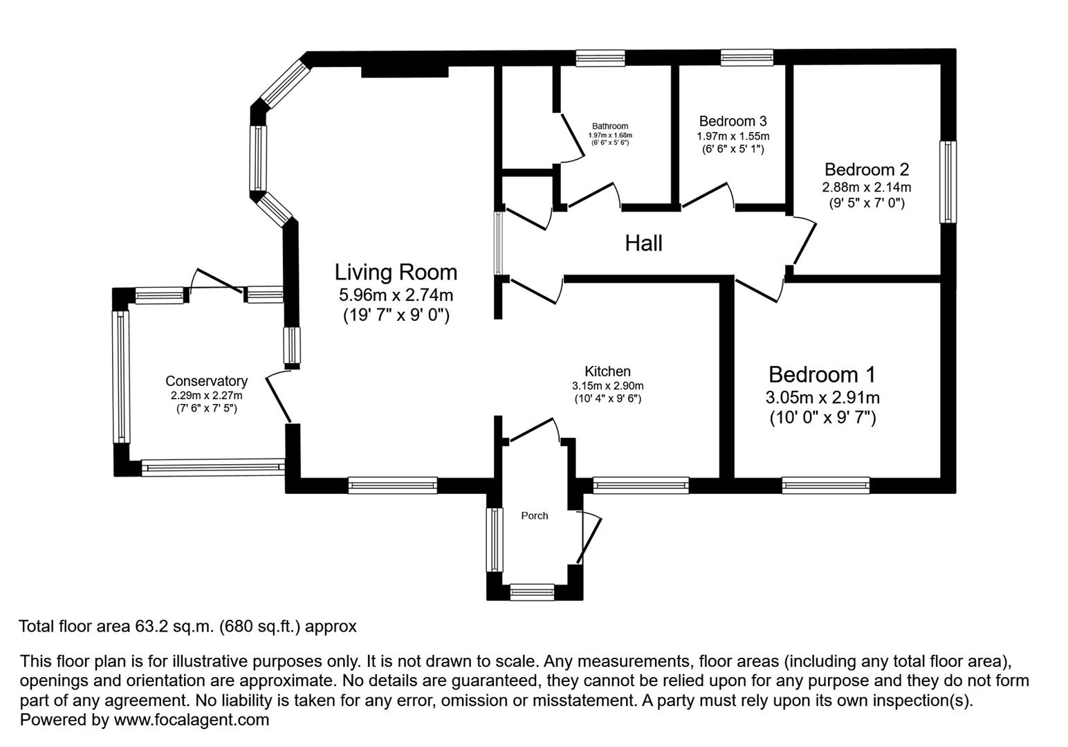 Floorplan for Cilmery, Builth Wells, LD2 3NU