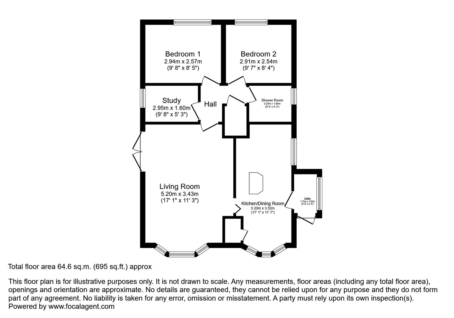 Floorplan for Howey, Llandrindod Wells