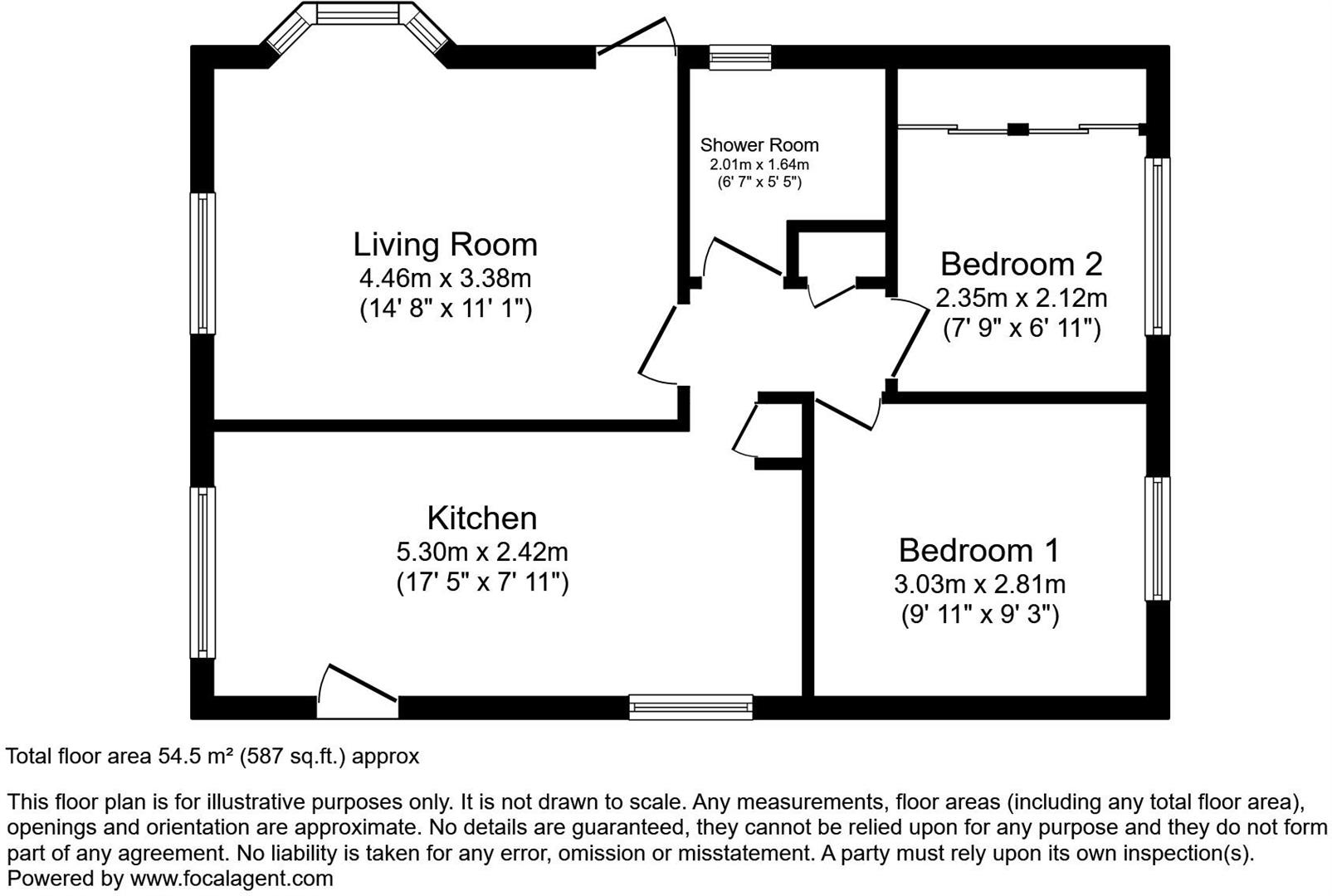 Floorplan for Howey, Llandrindod Wells