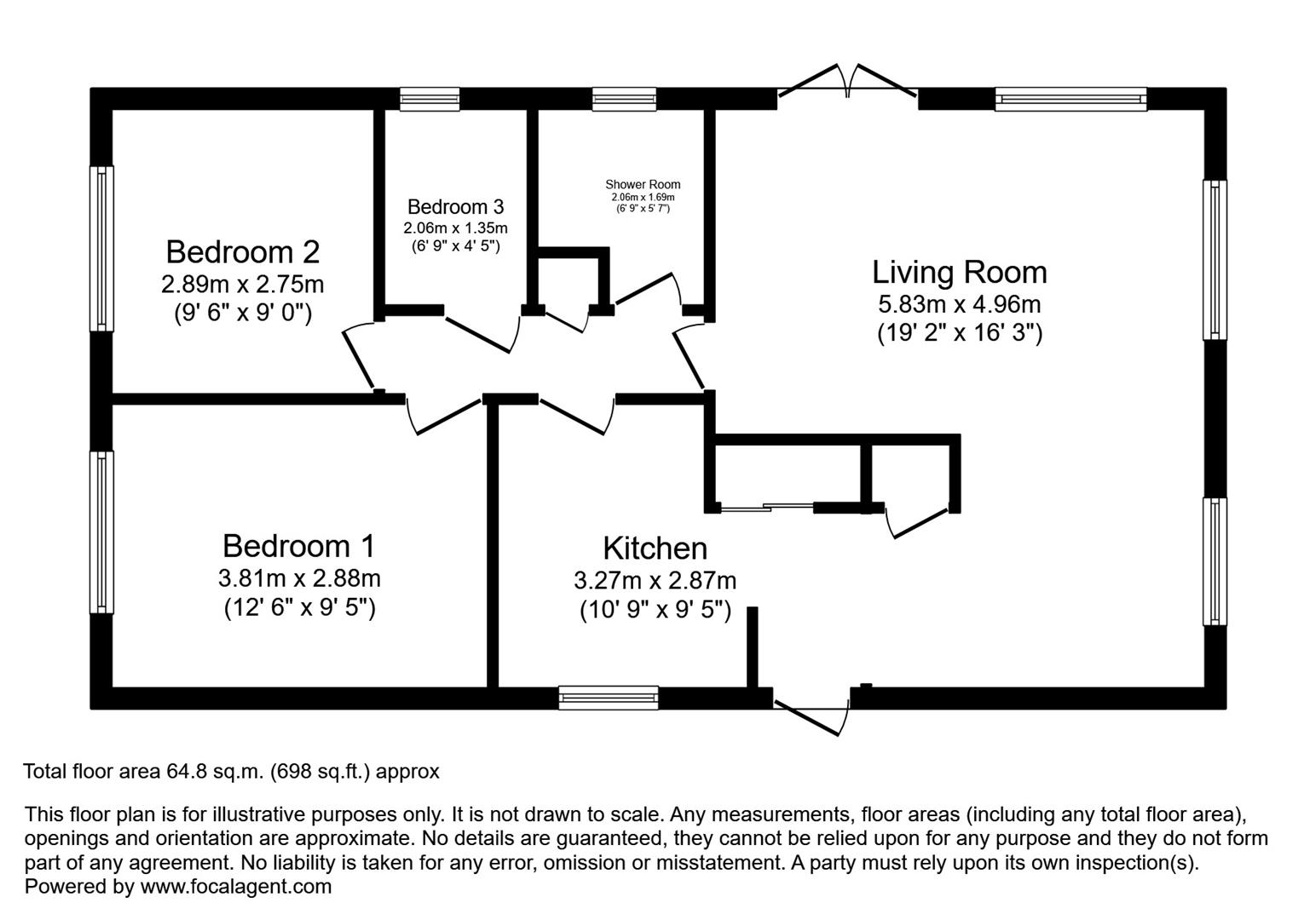 Floorplan for Howey, Llandrindod Wells
