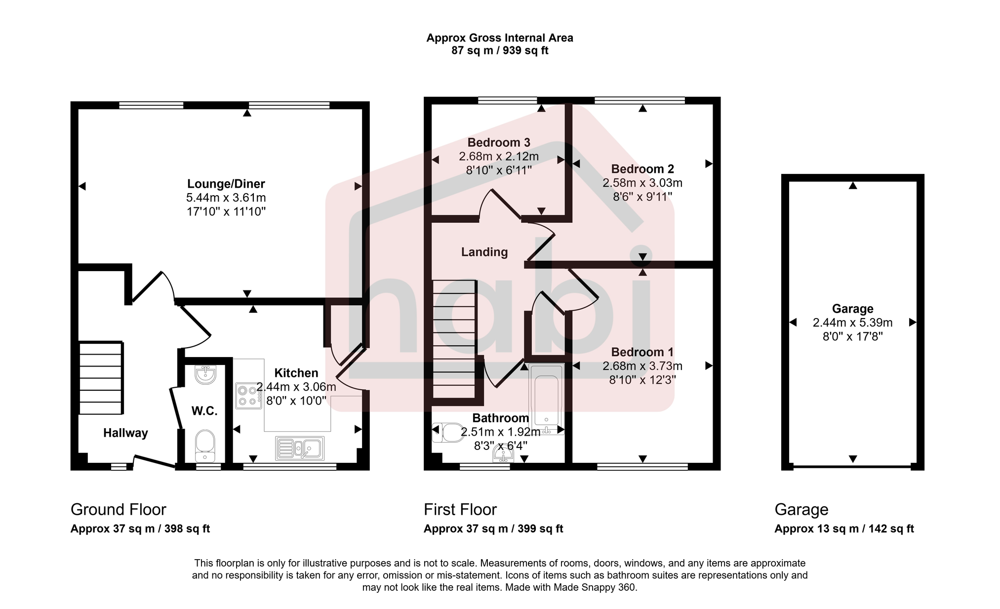 Floorplan for Plasset Drive, Attleborough, NR17