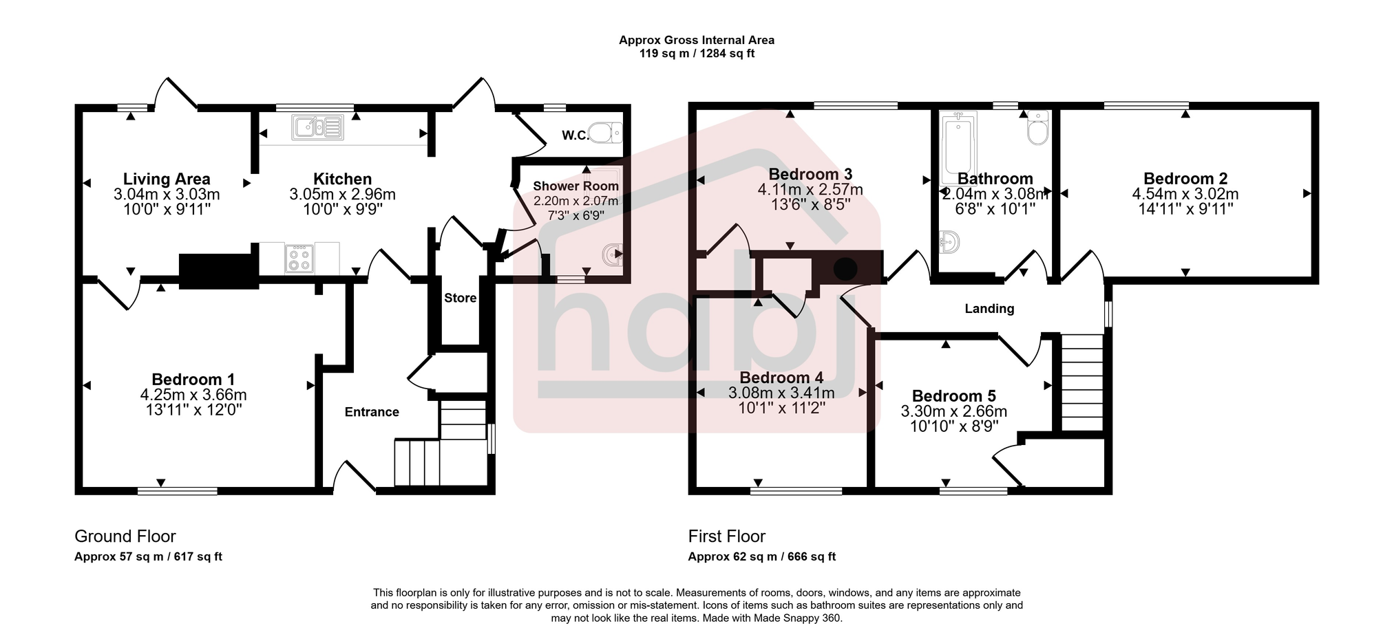 Floorplan for Enfield Road, Norwich