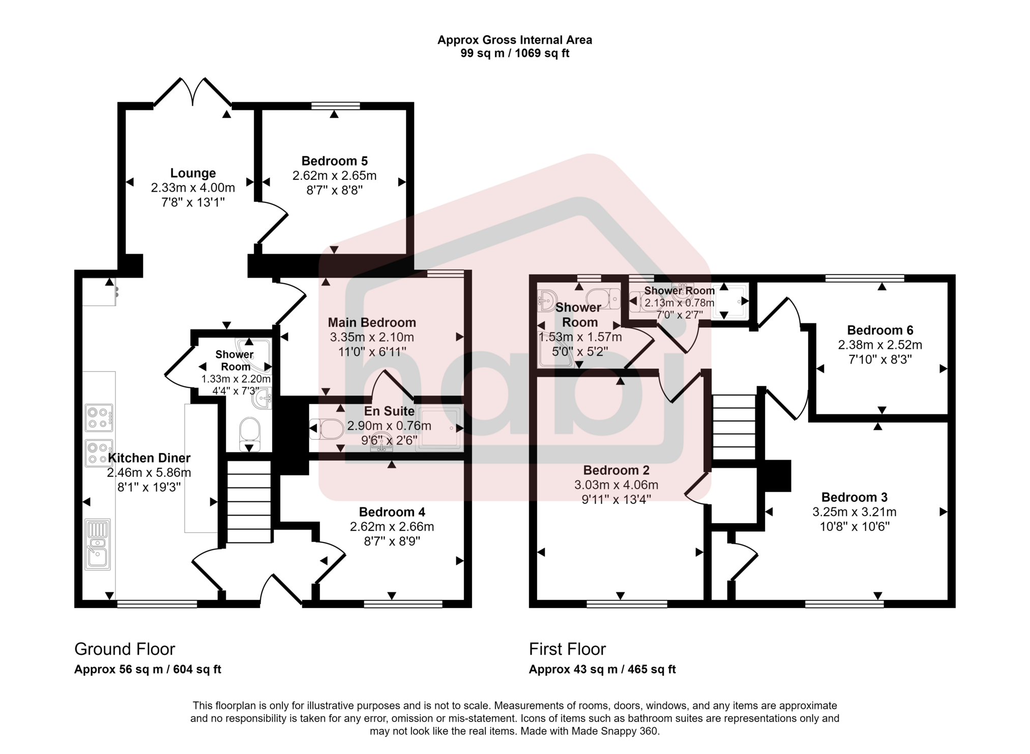 Floorplan for North Park Avenue, Norwich, Norfolk