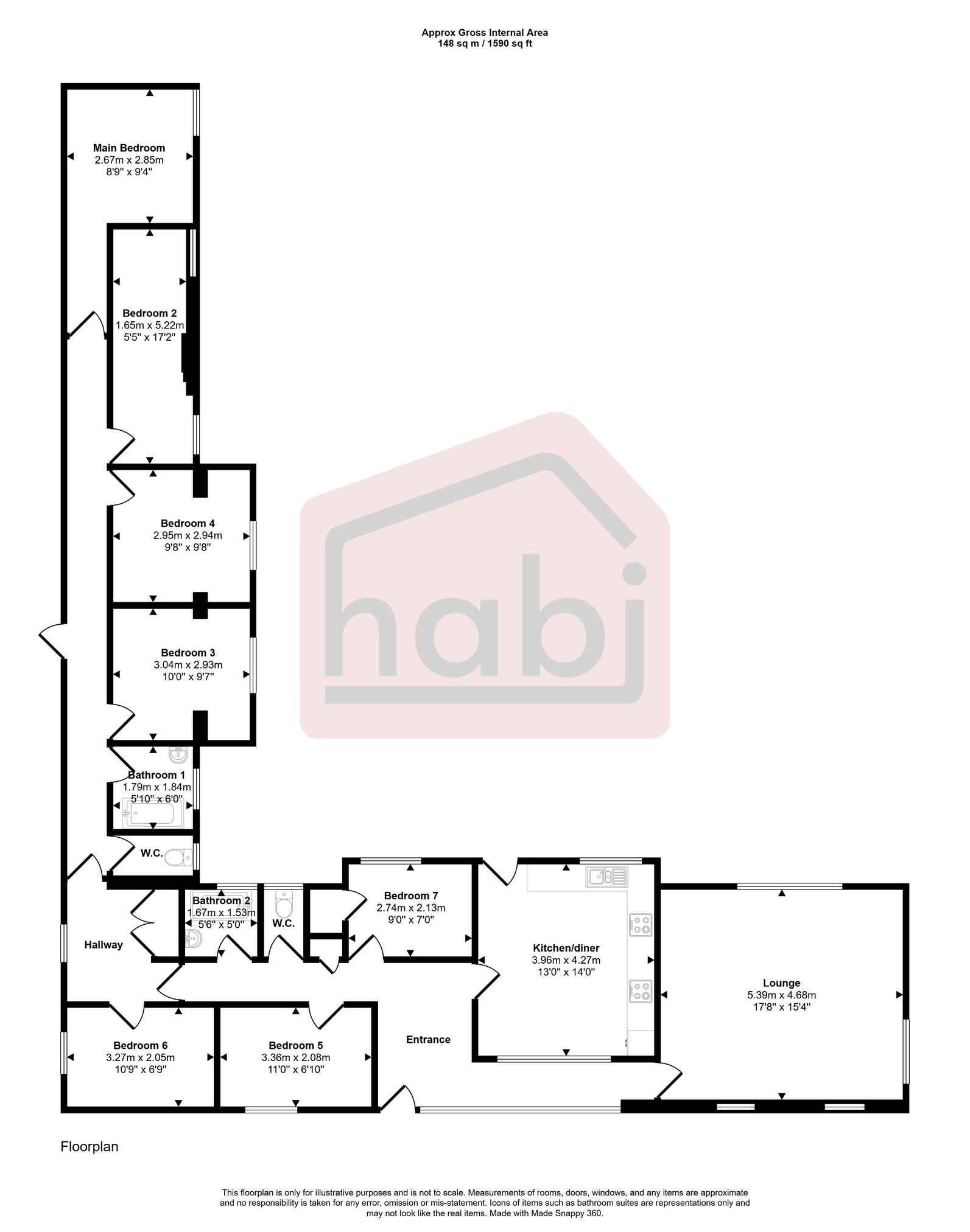 Floorplan for Hurd Road, Norwich, NR4