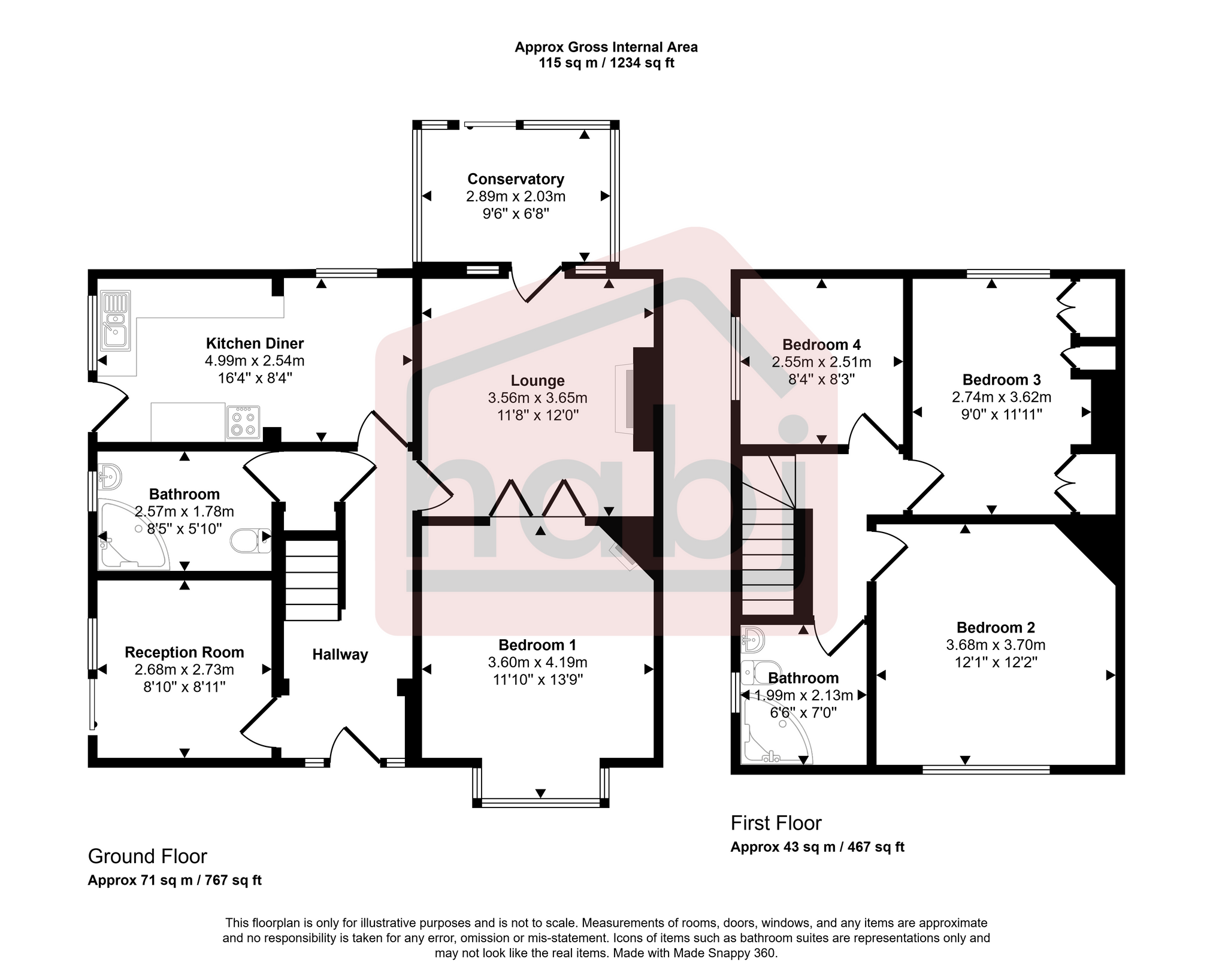 Floorplan for Colman Road, Norwich, Norfolk