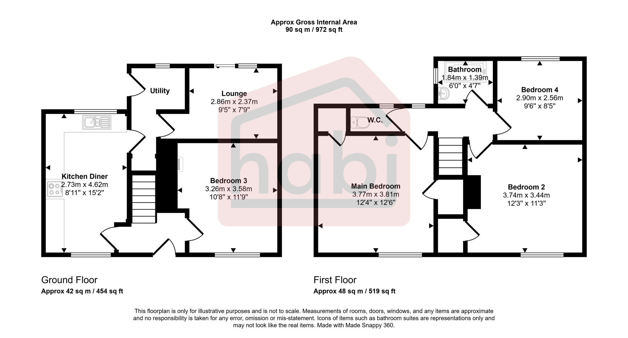 Floorplan for Wakefield Road, Norwich, Norfolk