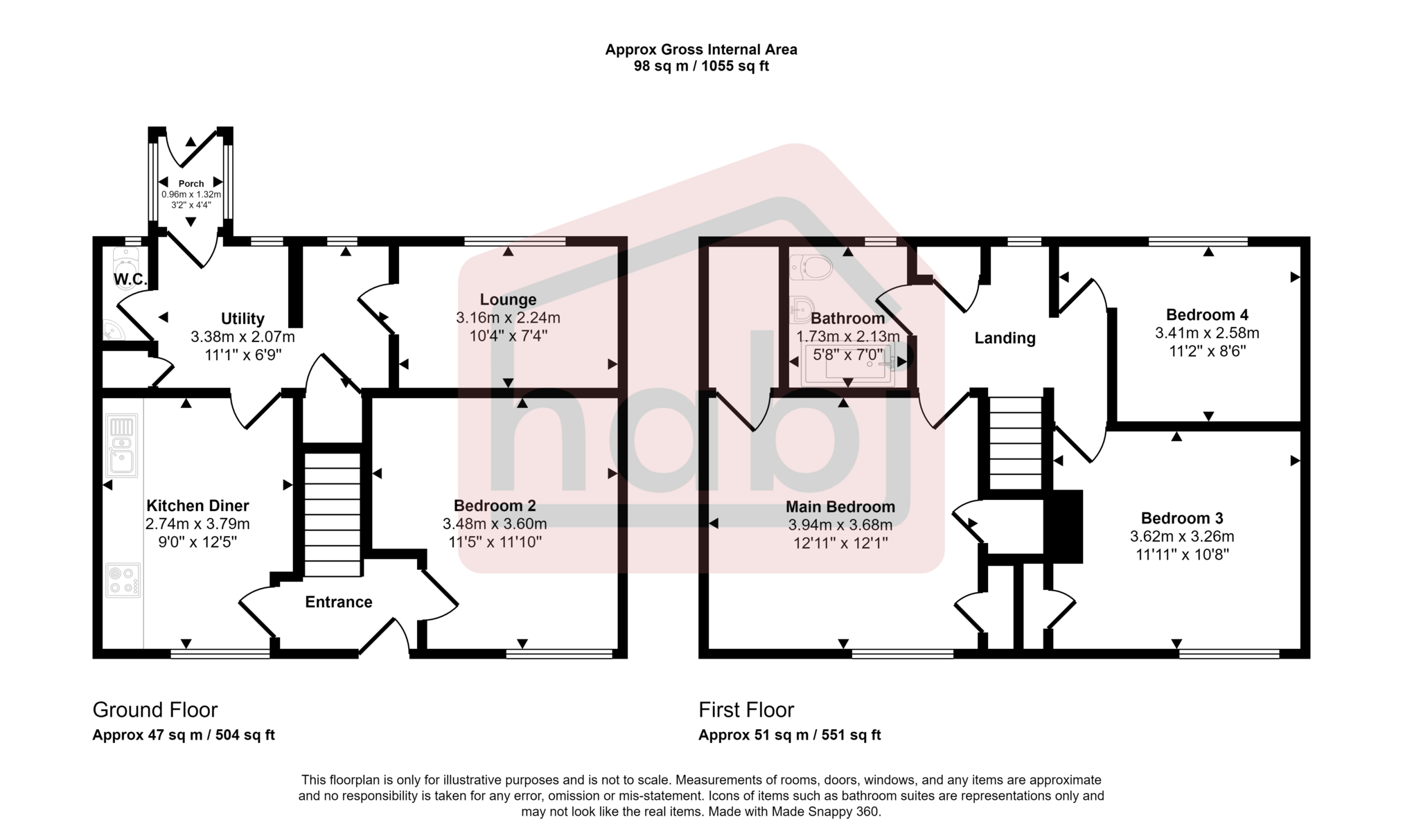 Floorplan for Calthorpe Road, Norwich, Norfolk