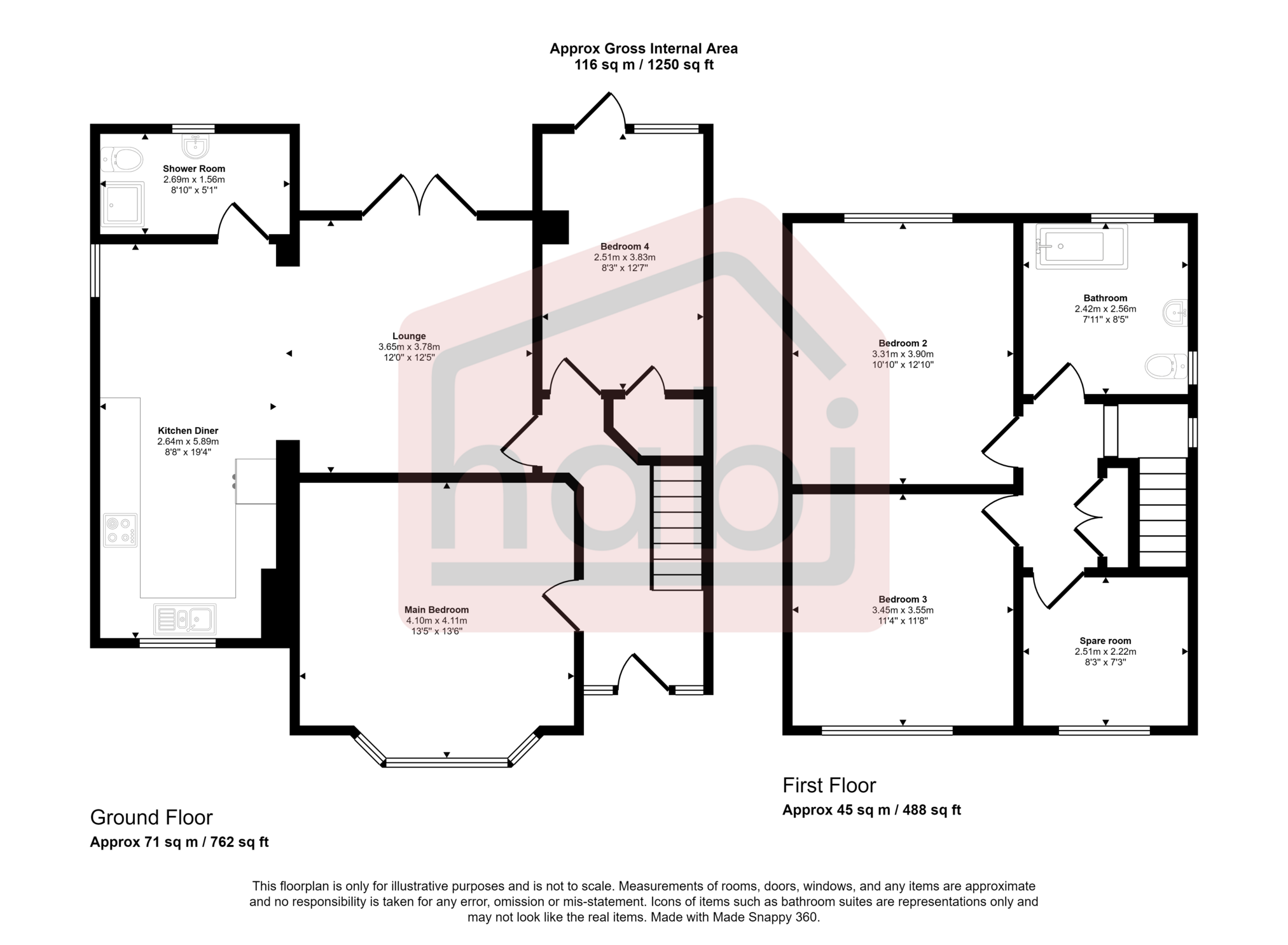 Floorplan for Christchurch Road, Norwich, Norfolk