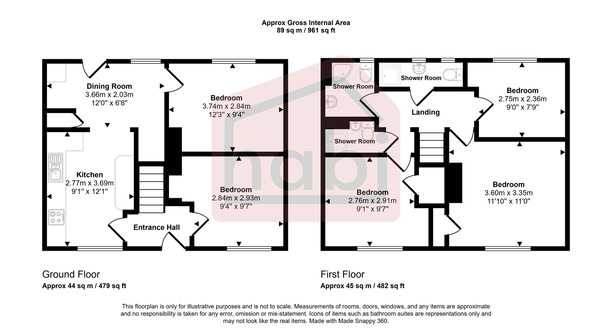 Floorplan for Peterkin Road, Norwich, NR4