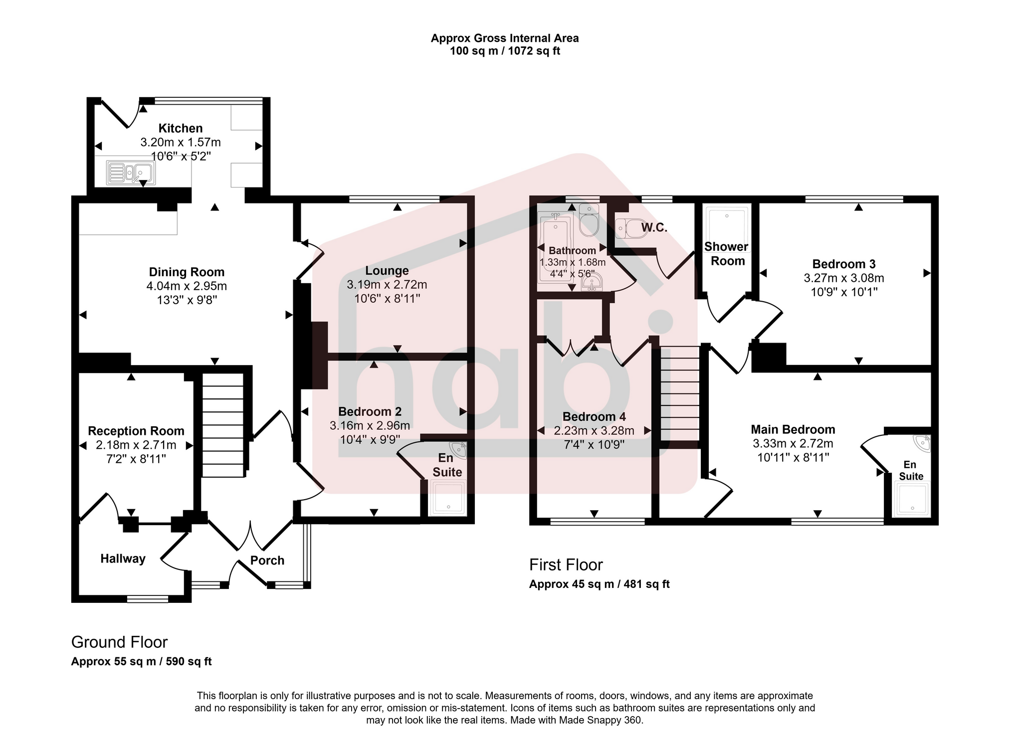 Floorplan for Northfields, Norwich, Norfolk