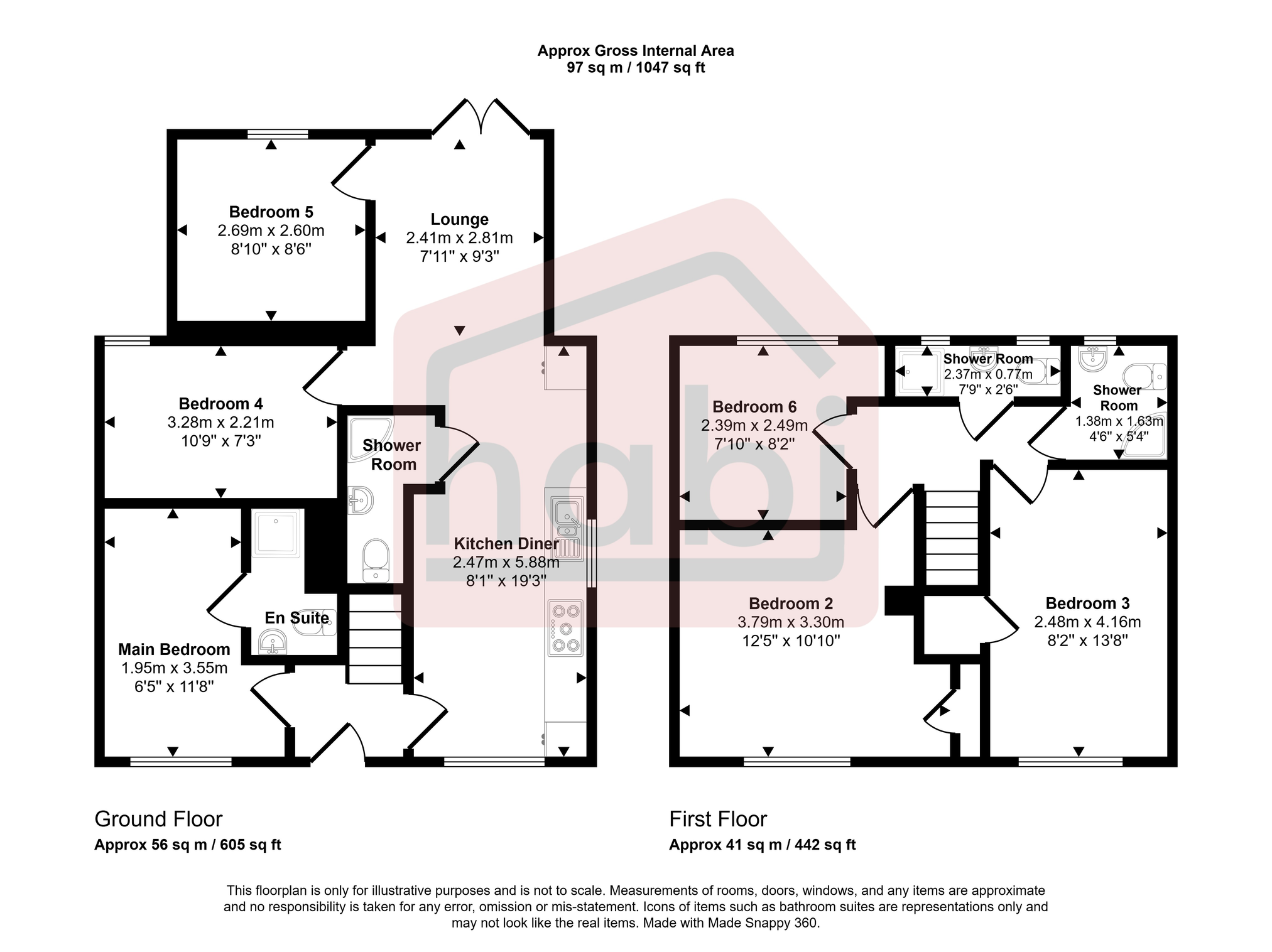 Floorplan for Ivory Road, Norwich, Norfolk