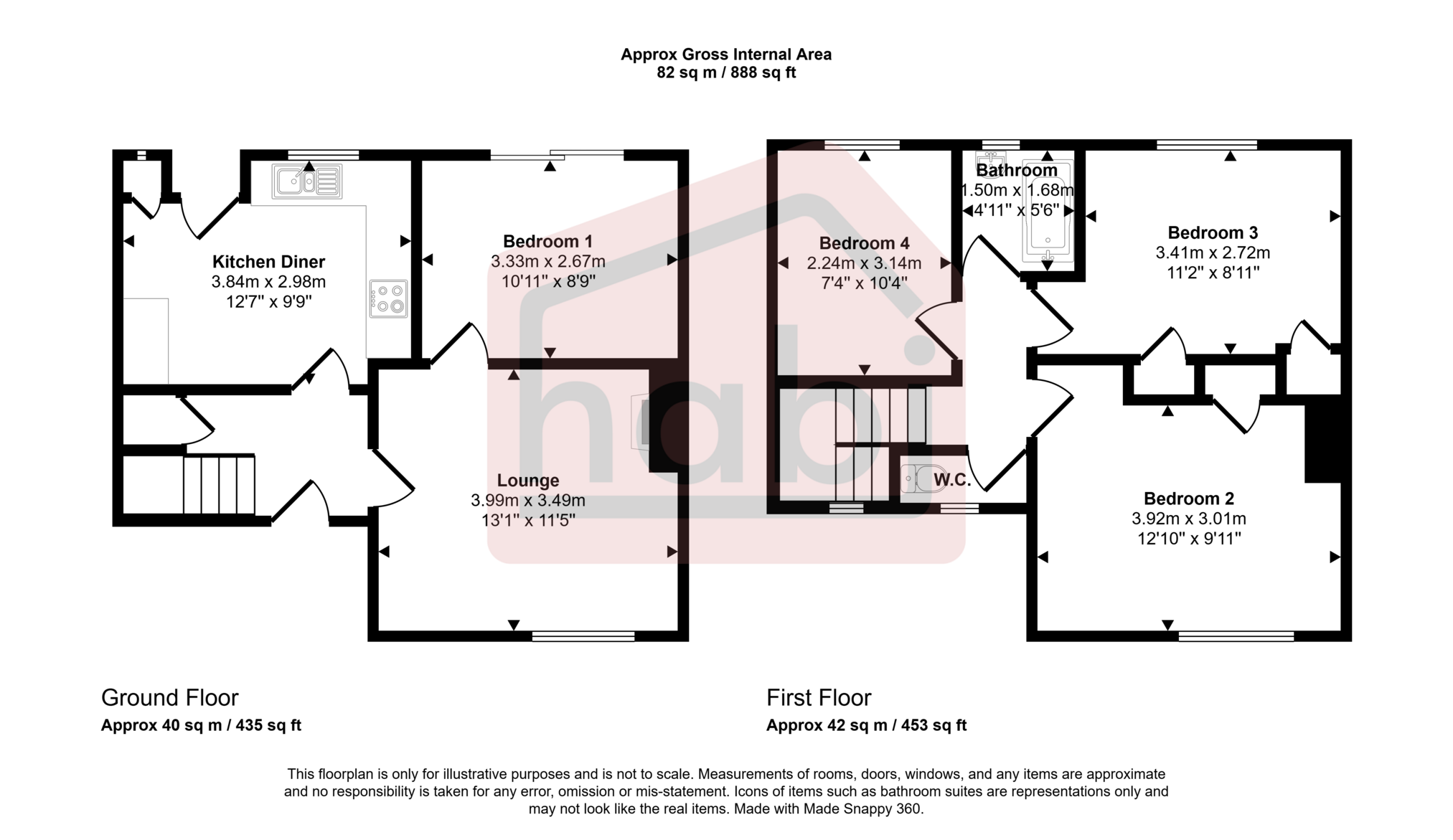 Floorplan for Robson Road, Norwich, Norfolk