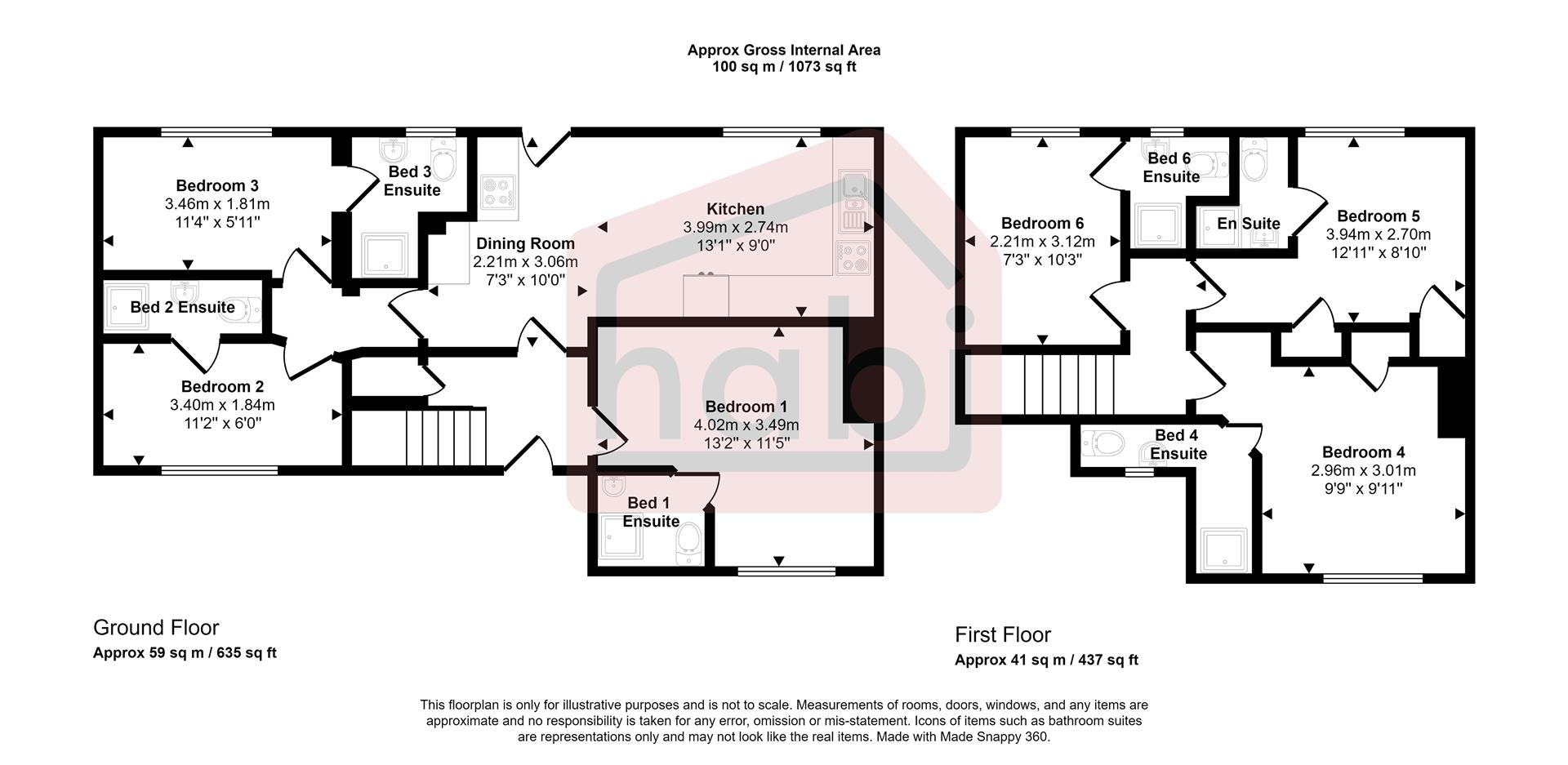Floorplan for Taylor Road, Norwich, Norfolk