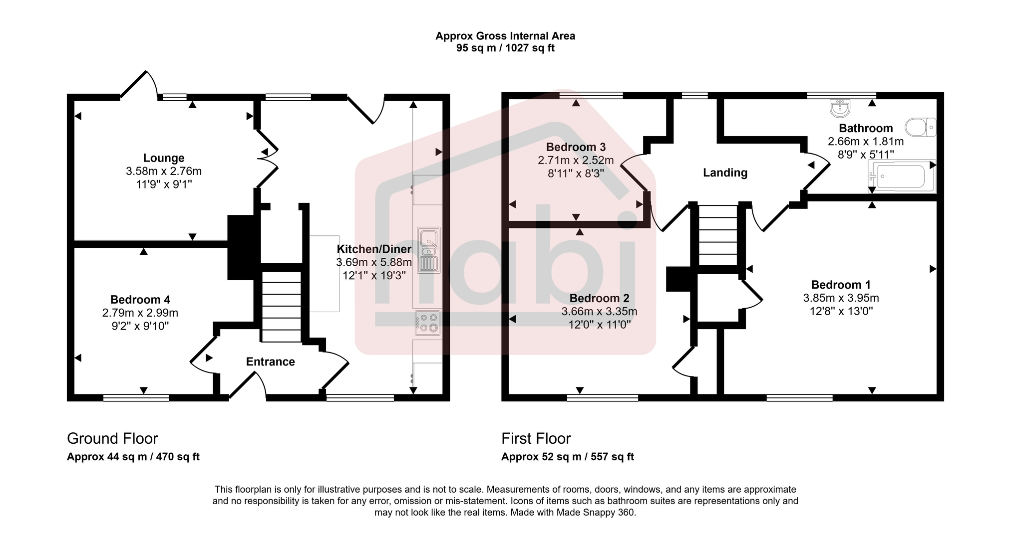 Floorplan for The Avenues, Norwich, NR4