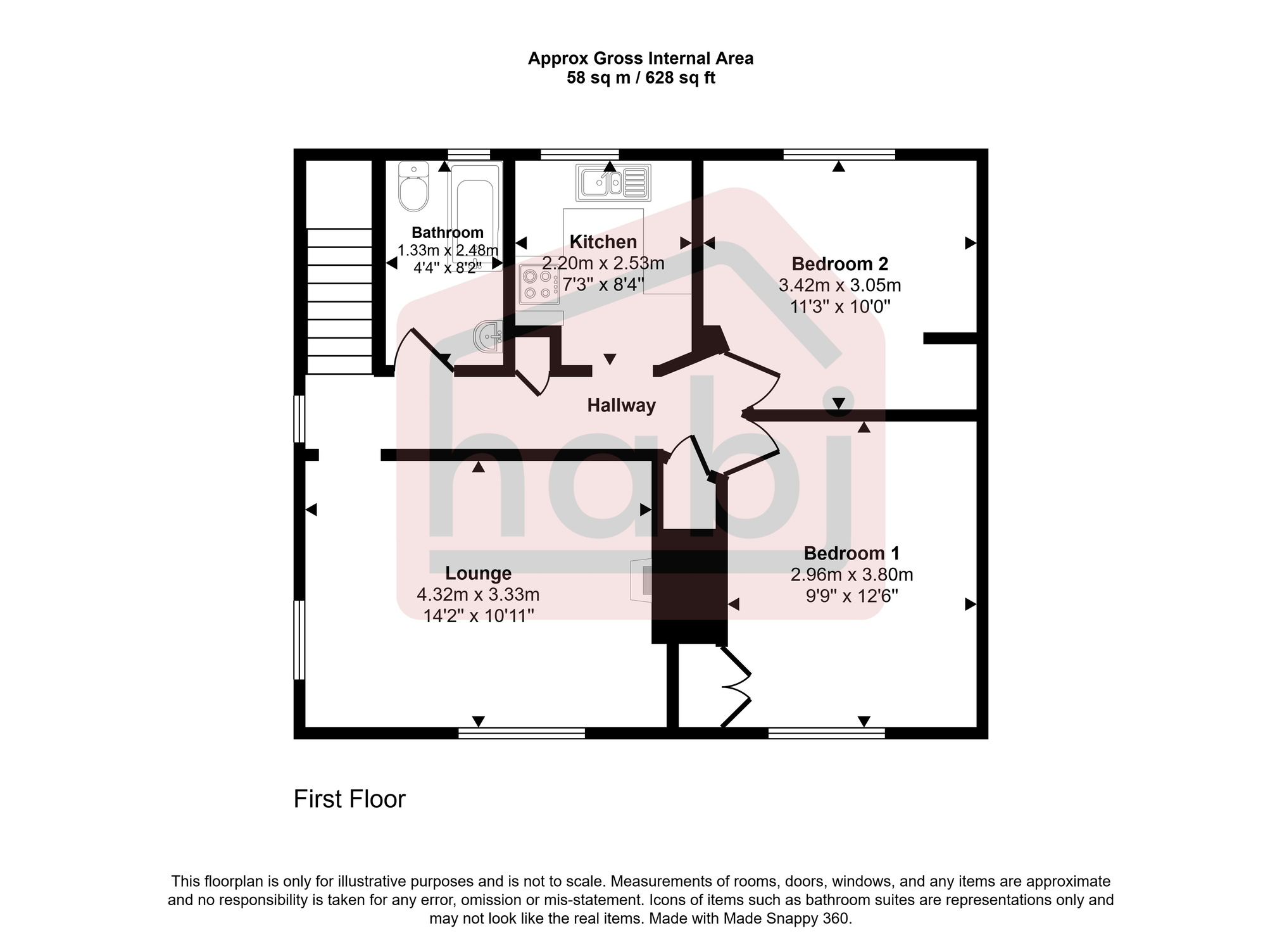 Floorplan for Robson Road, Norwich, NR5
