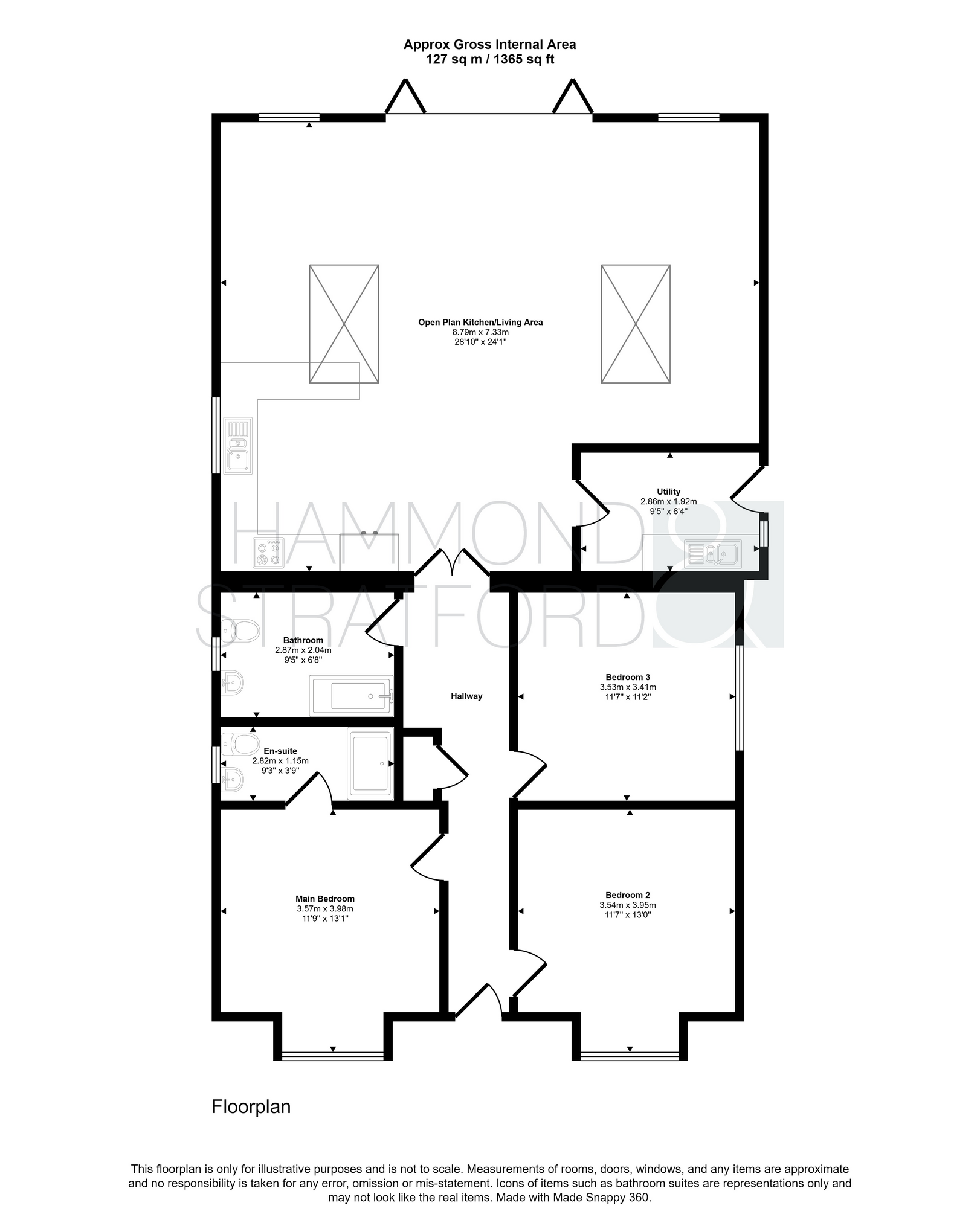 Floorplan for Norwich Road, Attleborough, Norfolk