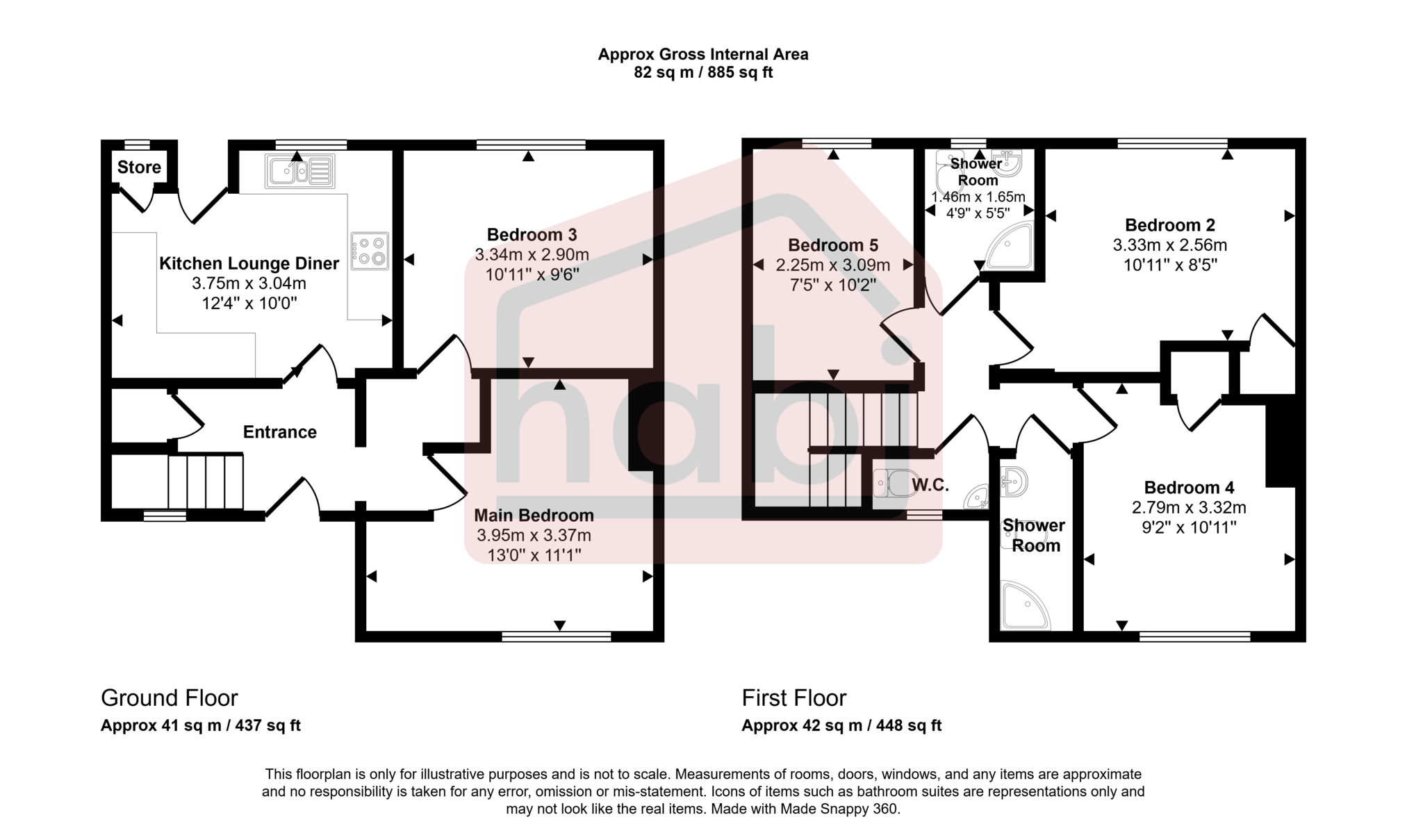 Floorplan for Peckover Road, Norwich, Norfolk