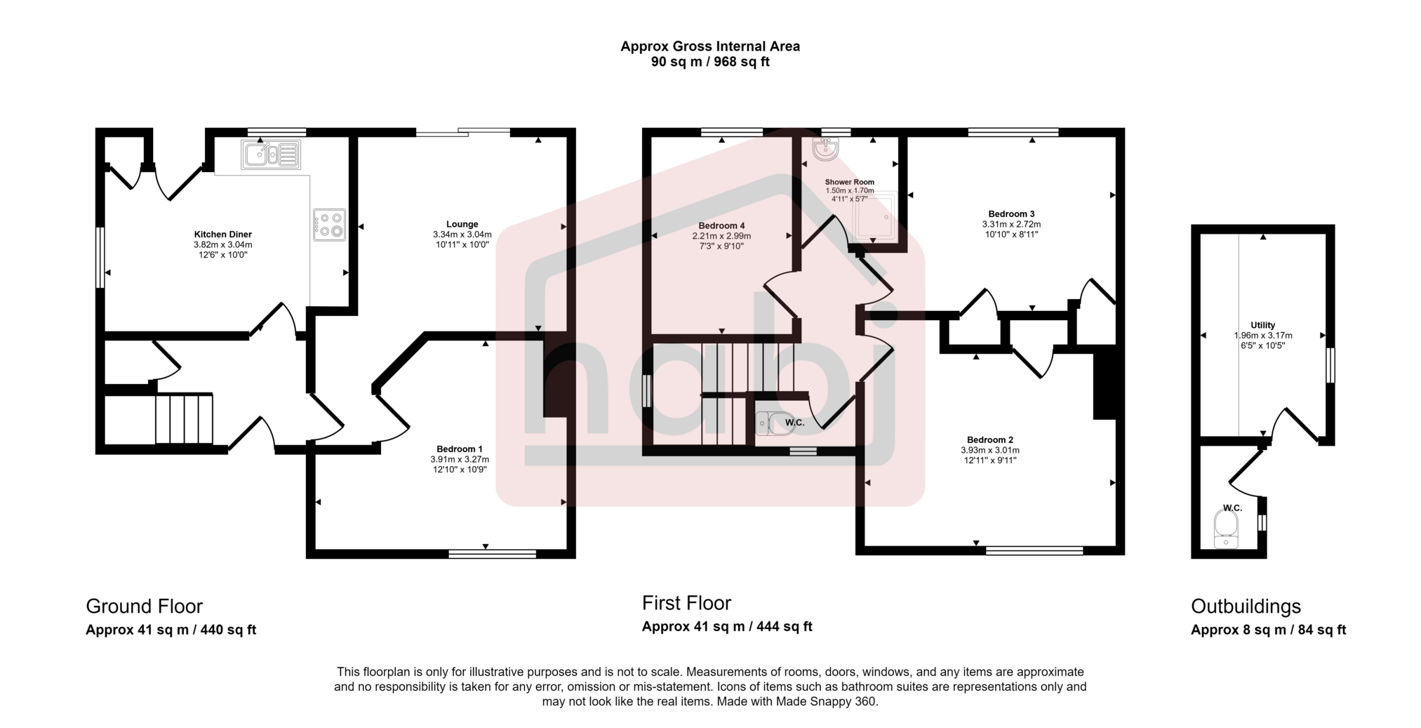 Floorplan for Buckingham Road, Norwich, NR4
