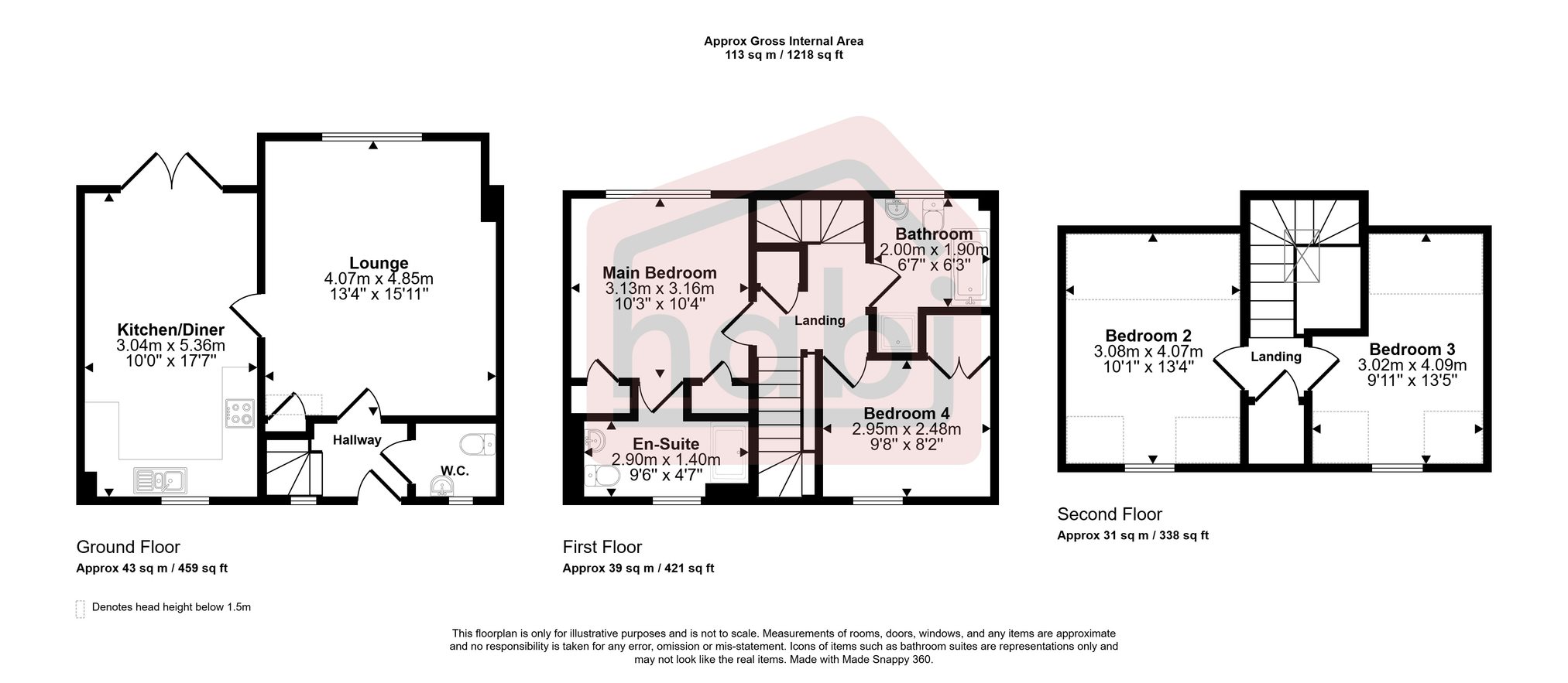 Floorplan for Kingfisher Close, Cringleford, NR4