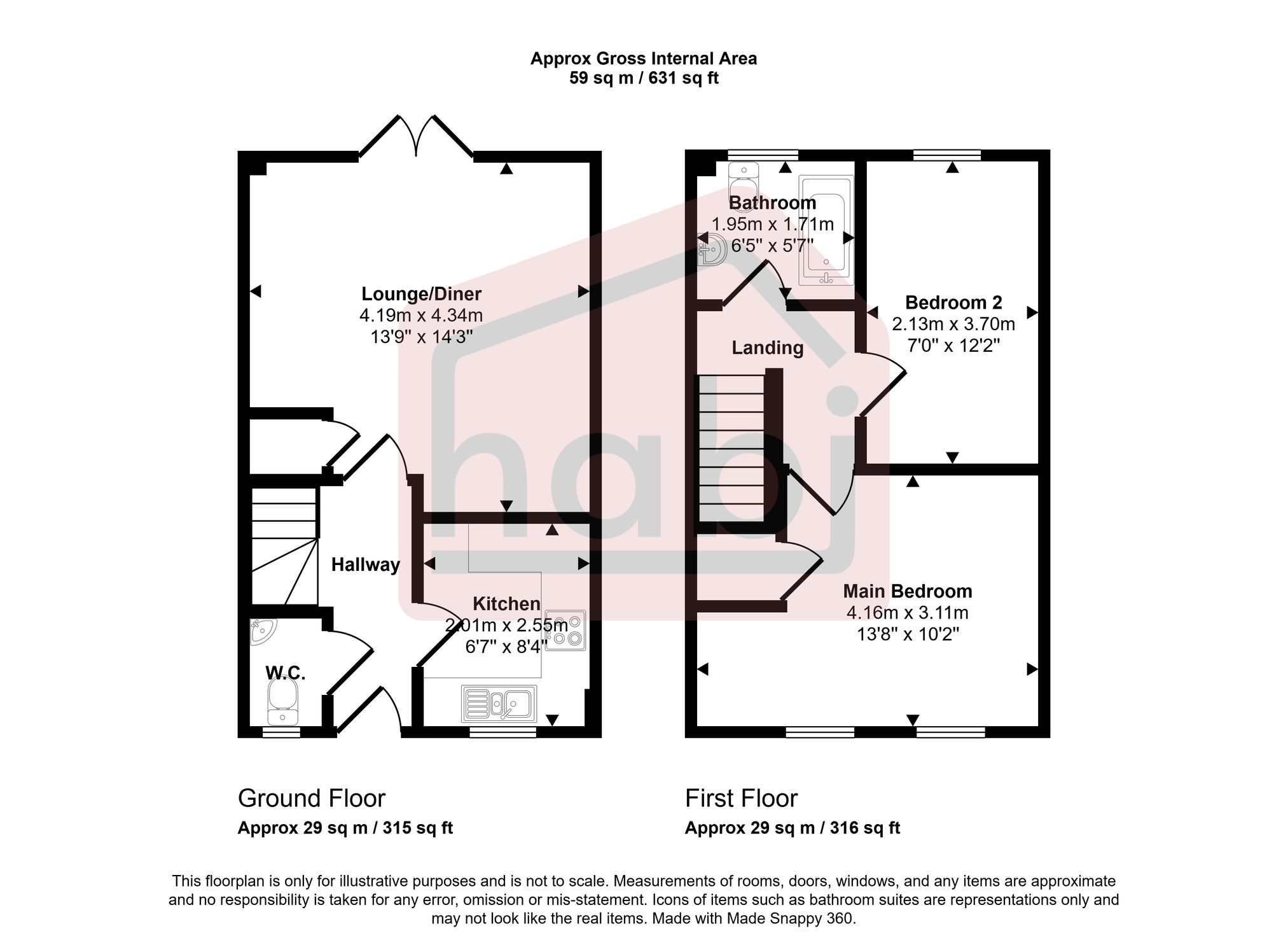 Floorplan for Jeckyll Road, Wymondham