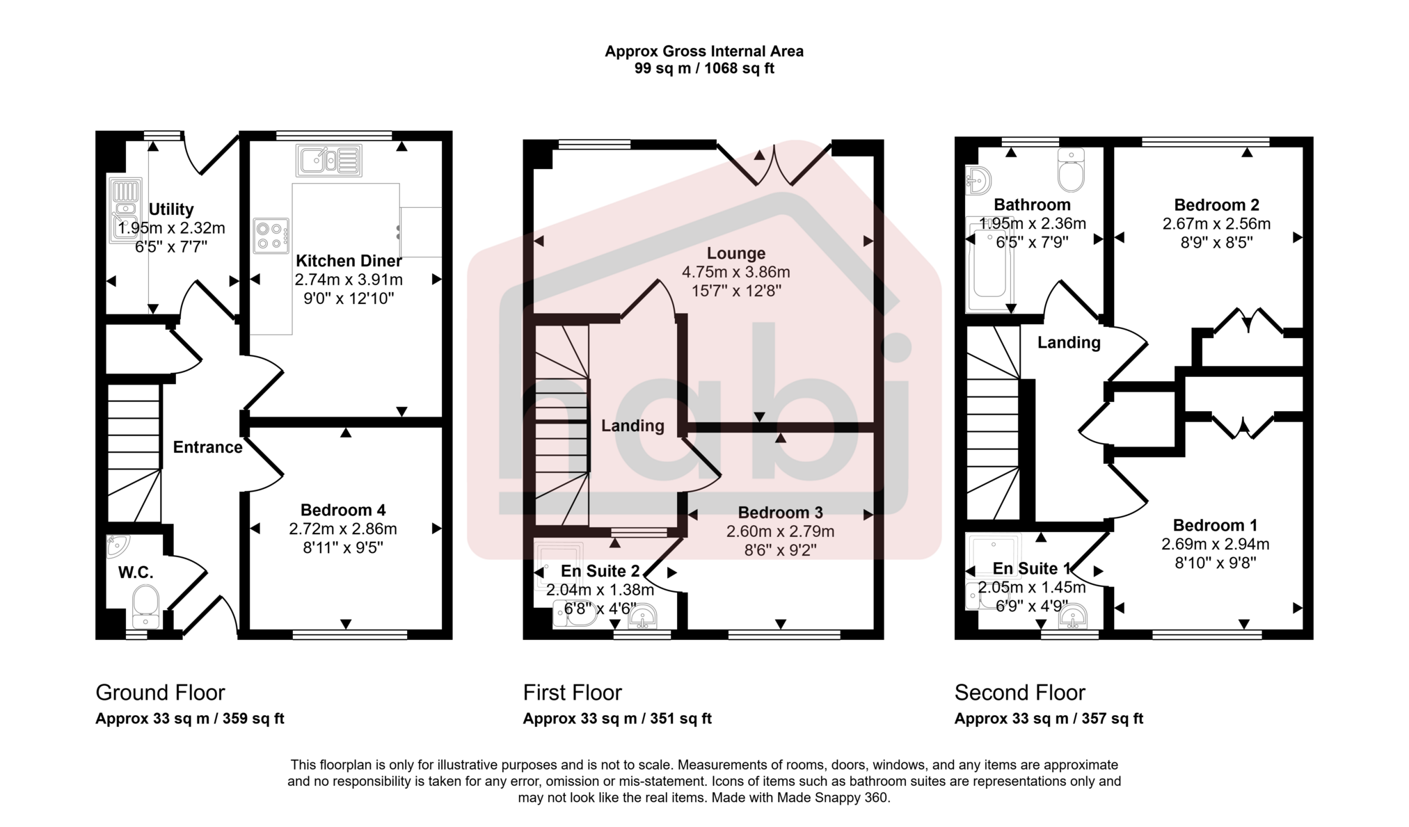 Floorplan for Drayton Road, Norwich, Norfolk, NR3 2DW