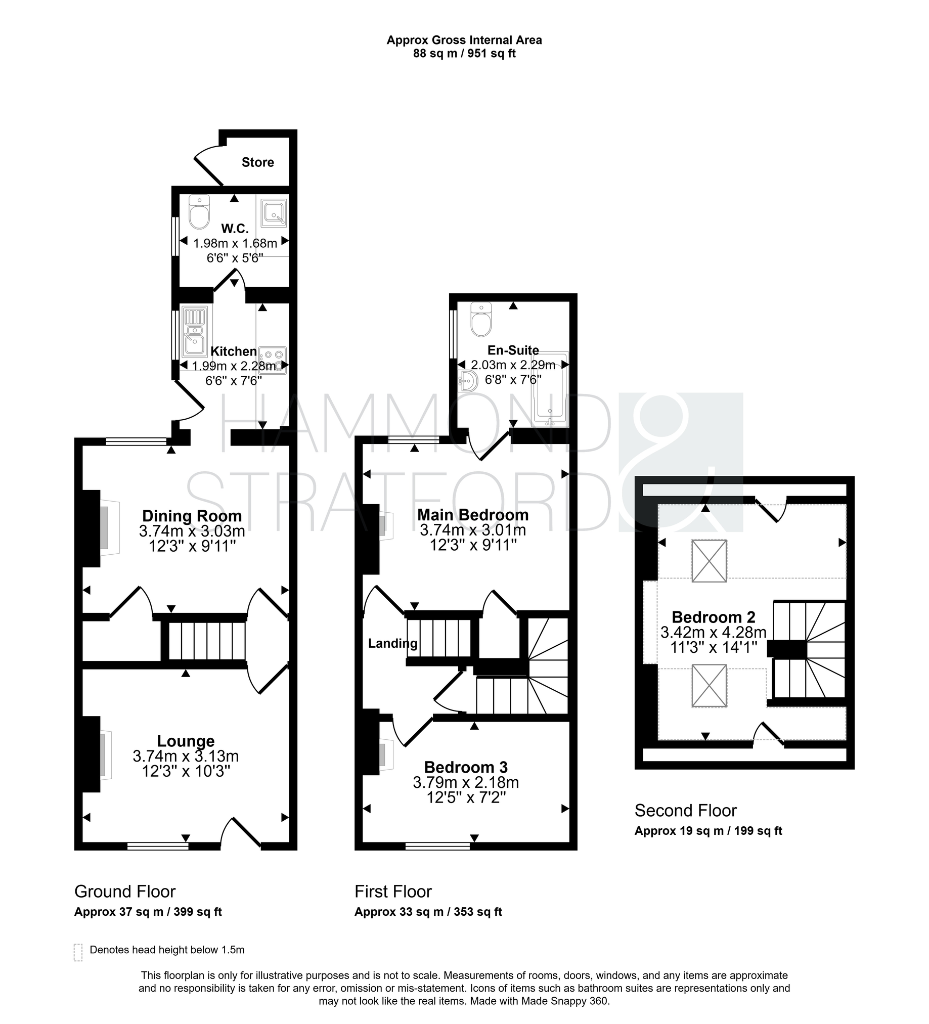 Floorplan for School Terrace, Trowse