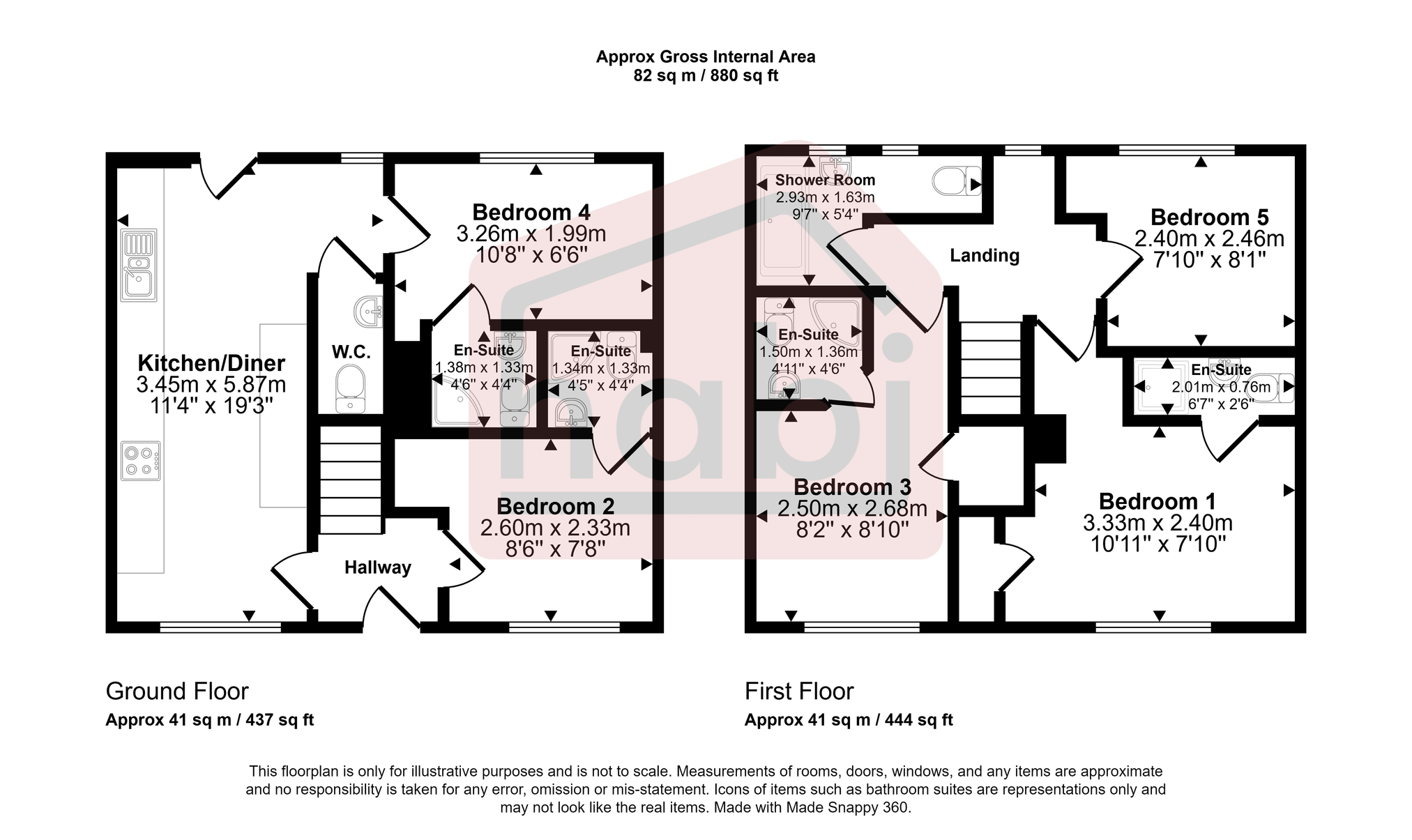 Floorplan for Darrell Place, Norwich, NR5