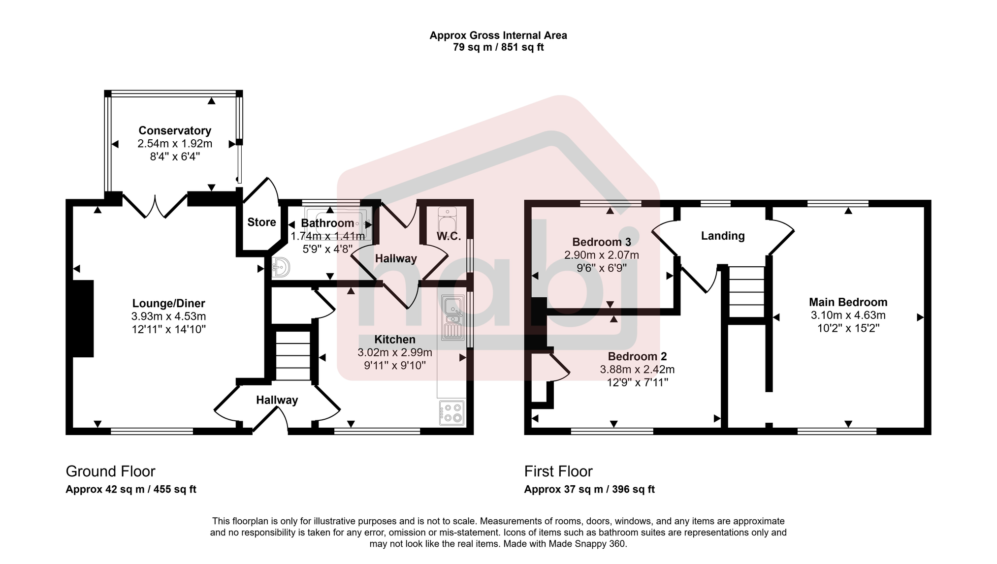 Floorplan for The Avenues, Norwich, NR2
