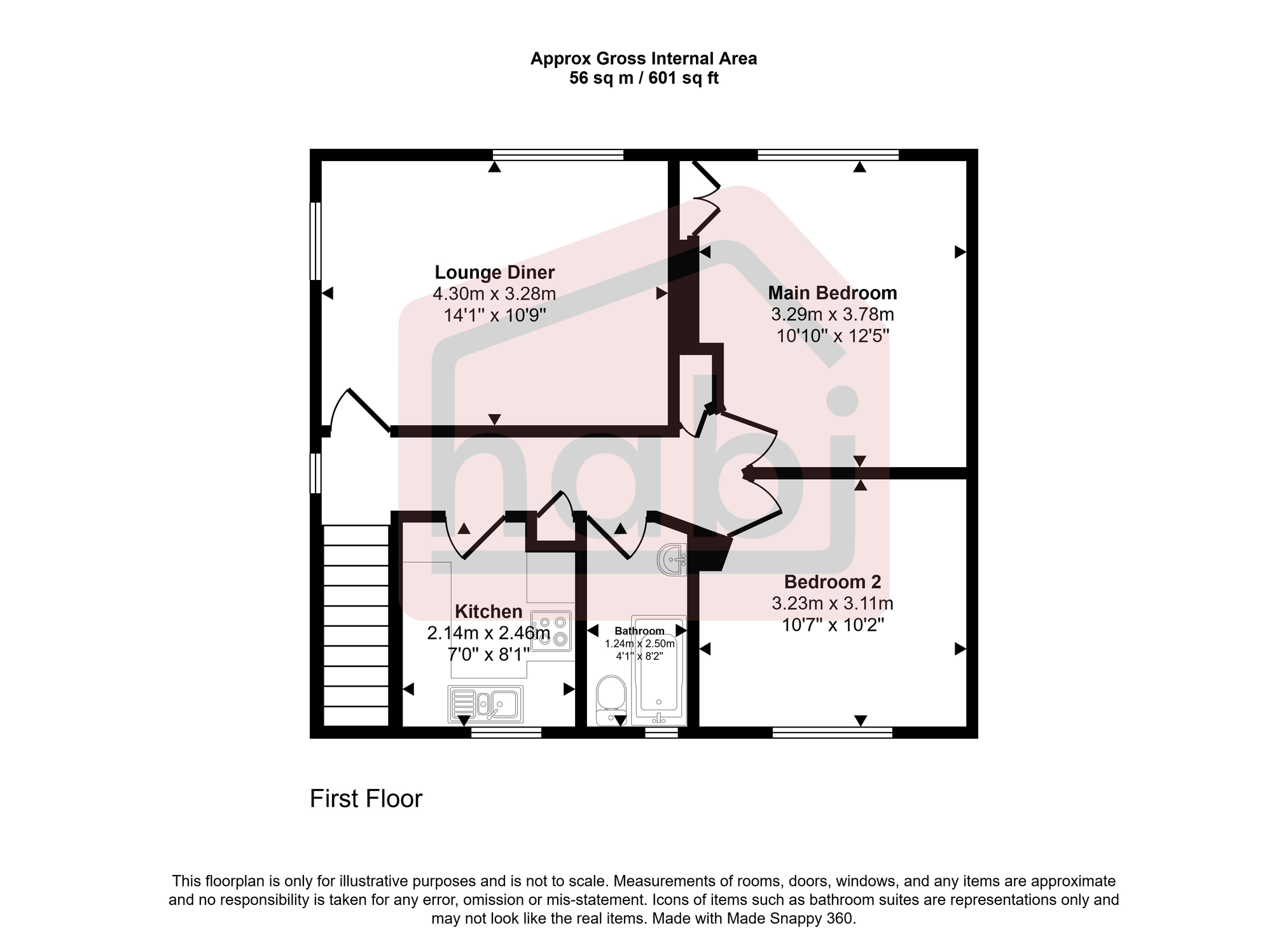 Floorplan for Lovelace Road, Norwich, NR4