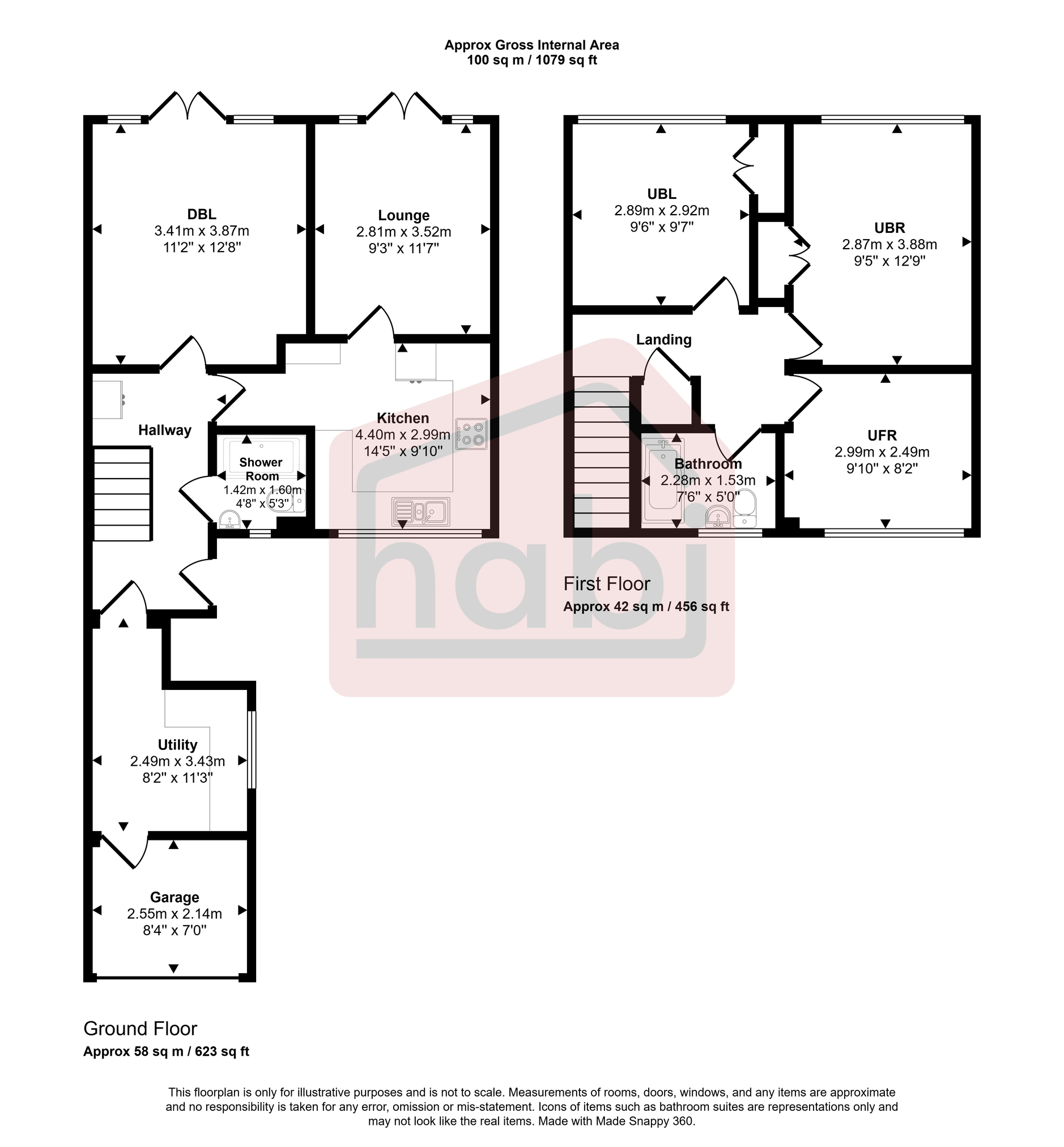 Floorplan for Bramfield Close, Norwich, NR2