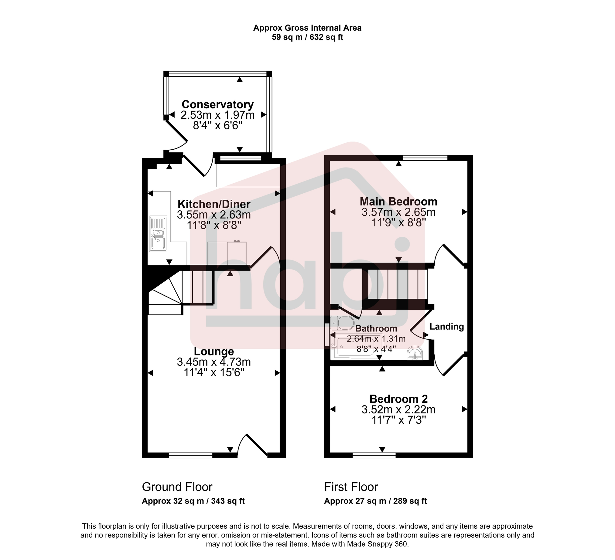 Floorplan for Lindley Close, Norwich, NR6