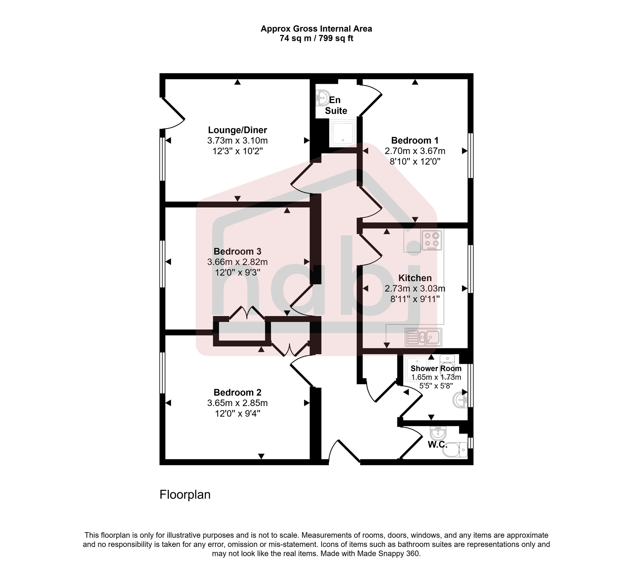 Floorplan for Upton Road, Norwich, NR4