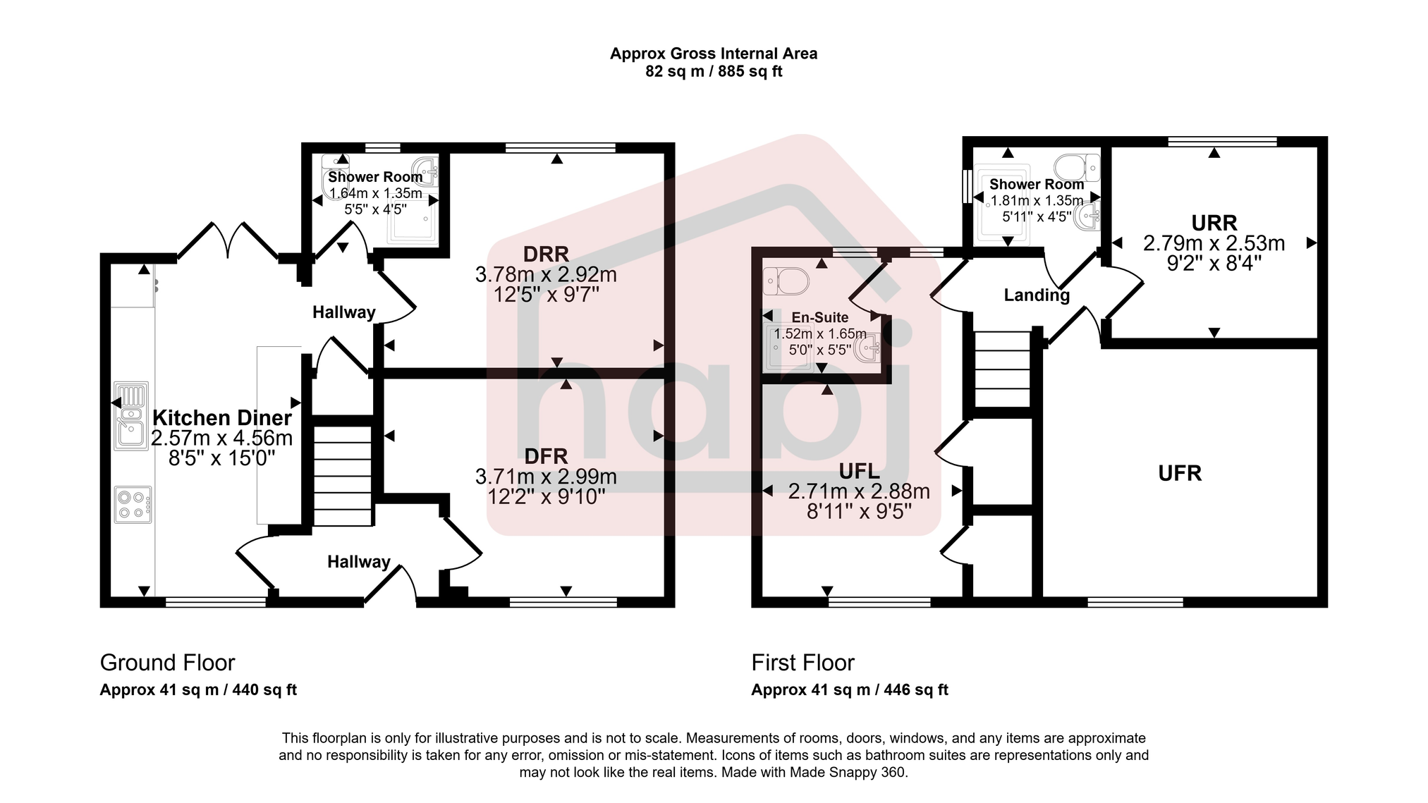 Floorplan for Wakefield Road, Norwich, NR5