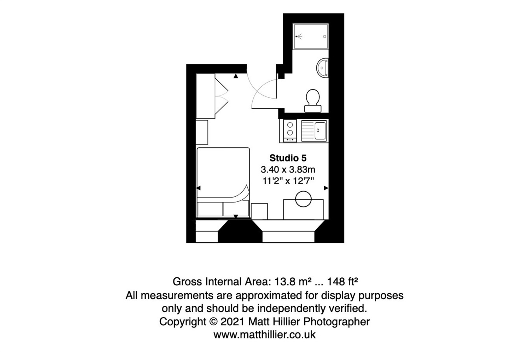 Floorplan for John Street Studios, City Centre, Sunderland