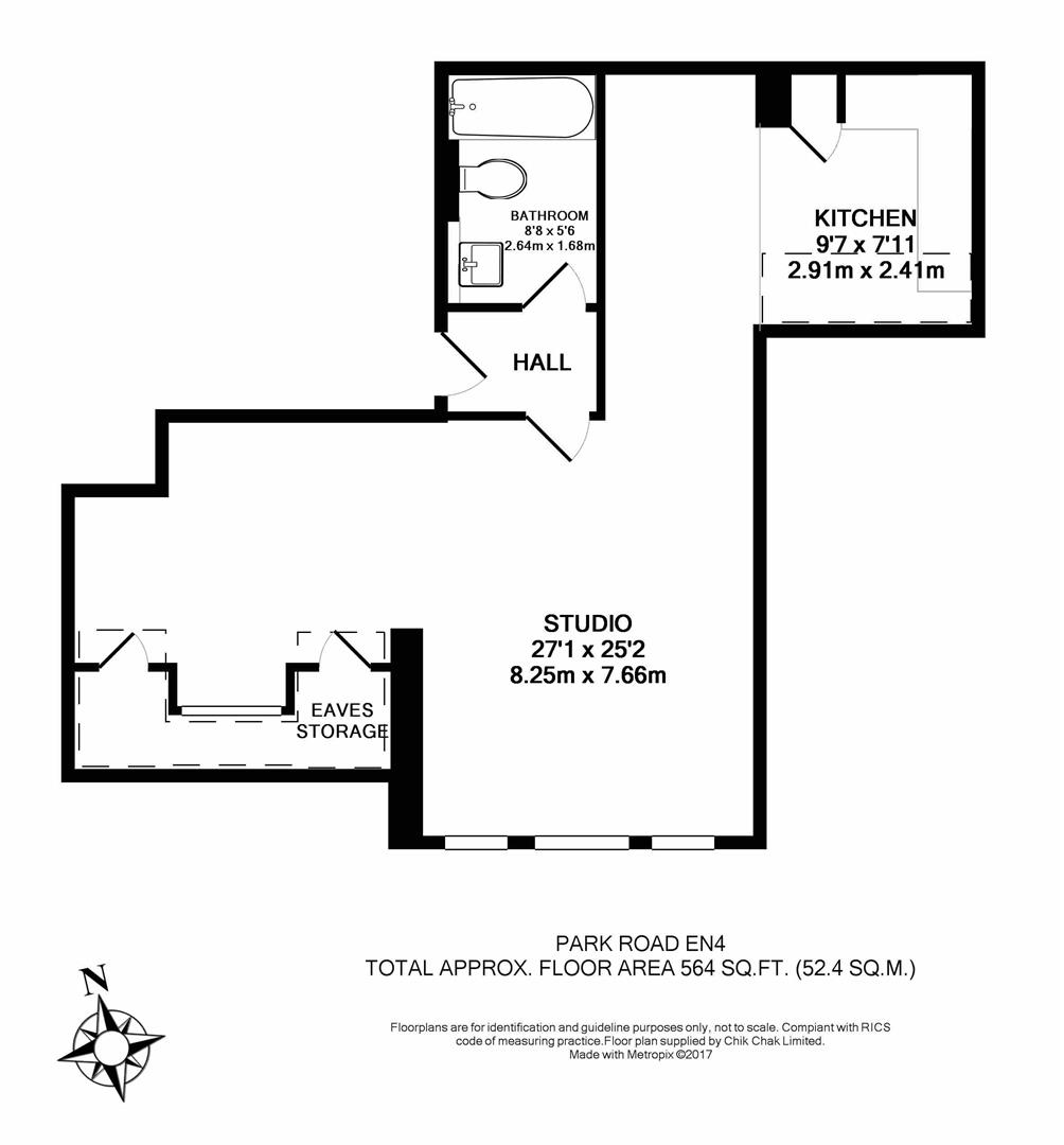 Floorplan for Park Road, EN4