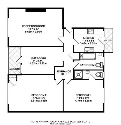 Floorplan for Charter Way, London