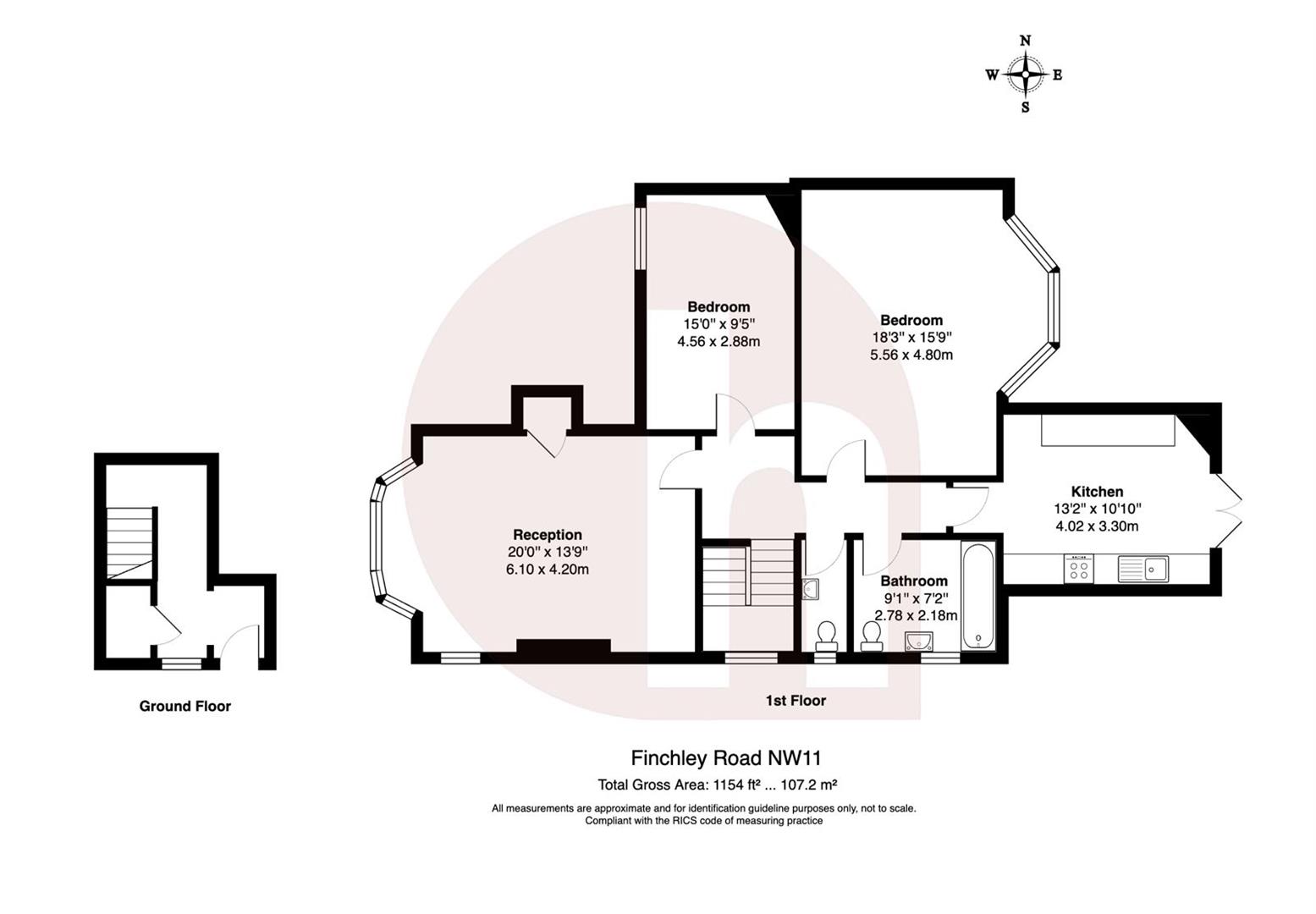 Floorplan for Finchley Road, NW11