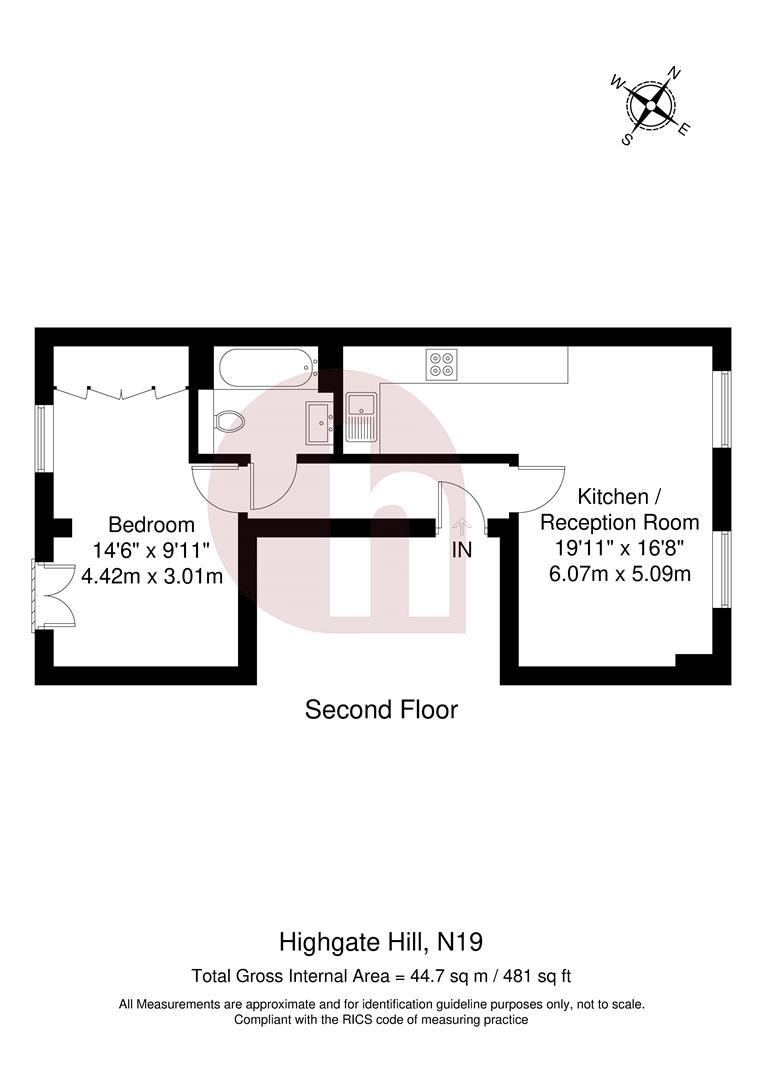 Floorplan for Highgate Hill, N19