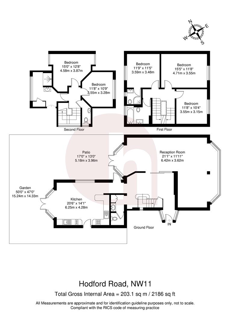 Floorplan for Hodford Road, NW11