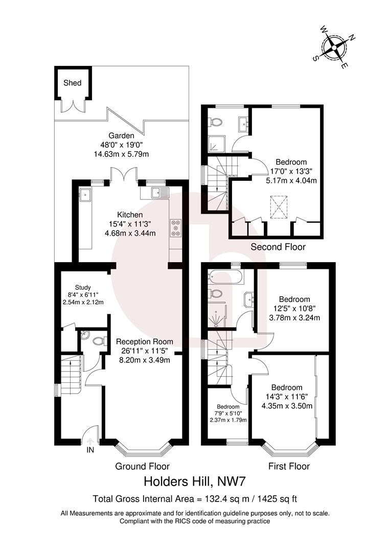 Floorplan for Holders Hill Road, NW7