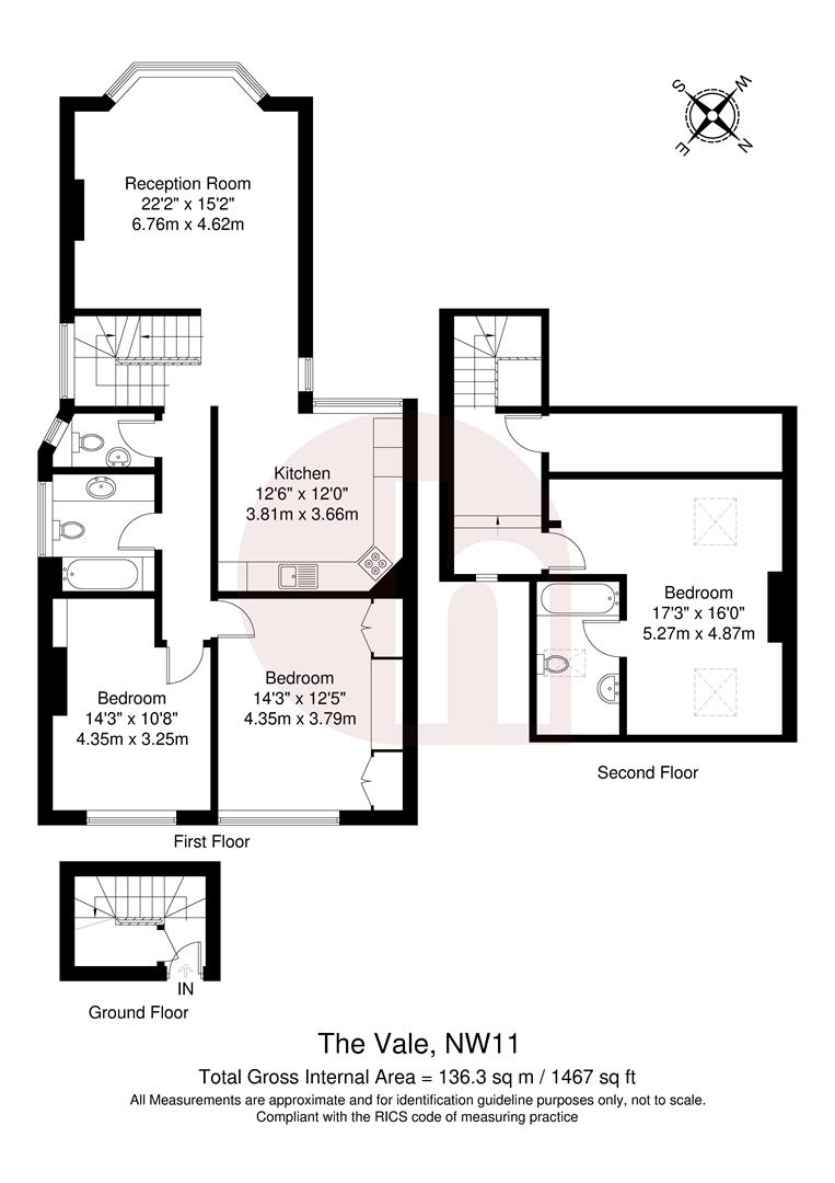 Floorplan for The Vale, NW11