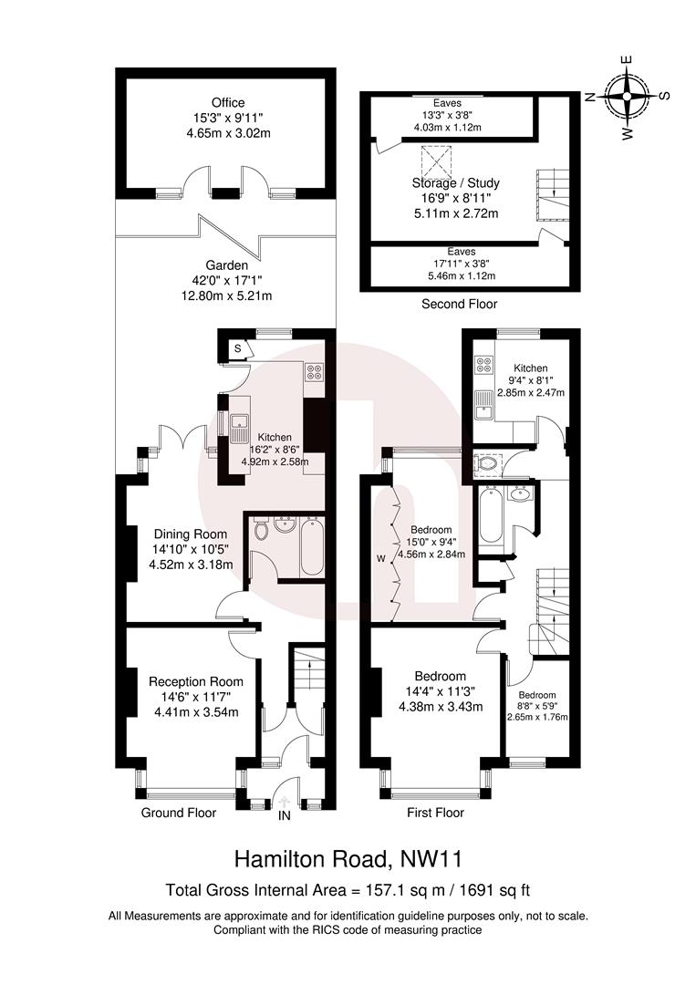Floorplan for Hamilton Road, NW11
