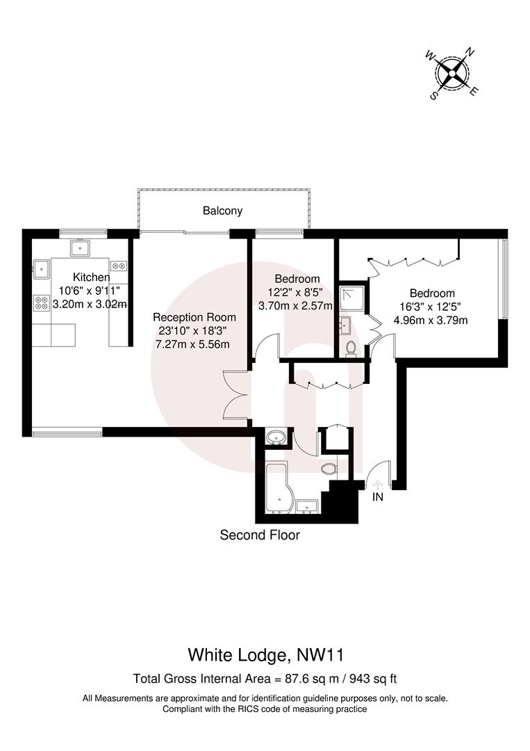 Floorplan for White Lodge, NW11