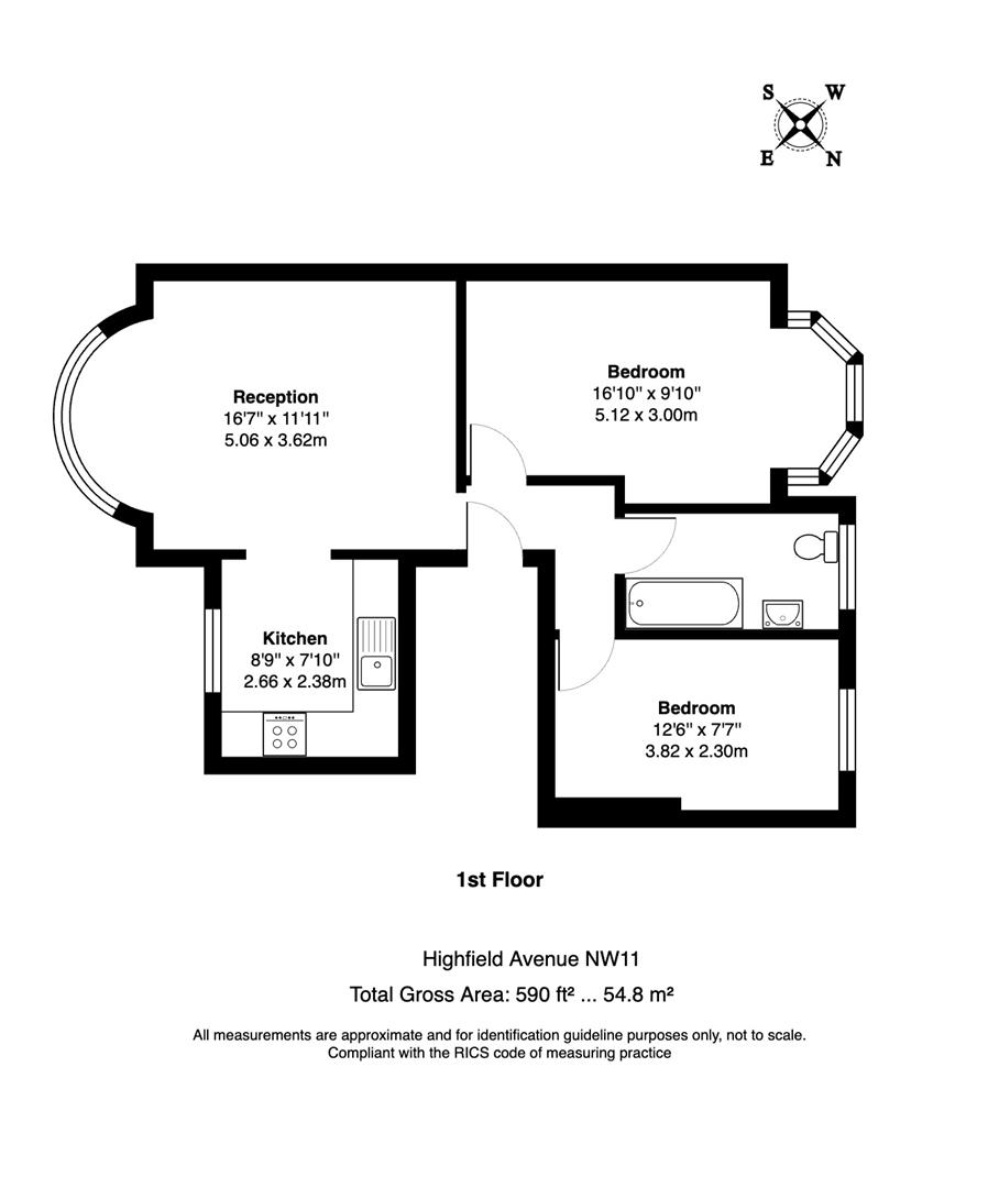 Floorplan for Highfield Avenue, NW11