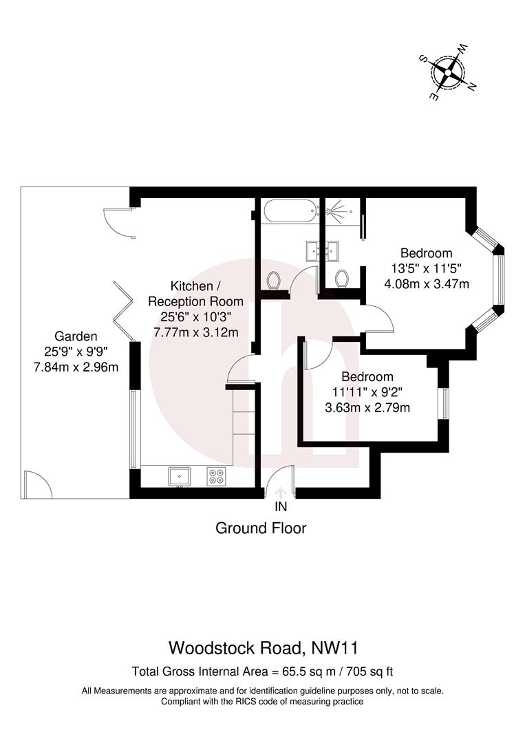 Floorplan for Woodstock Road, NW11
