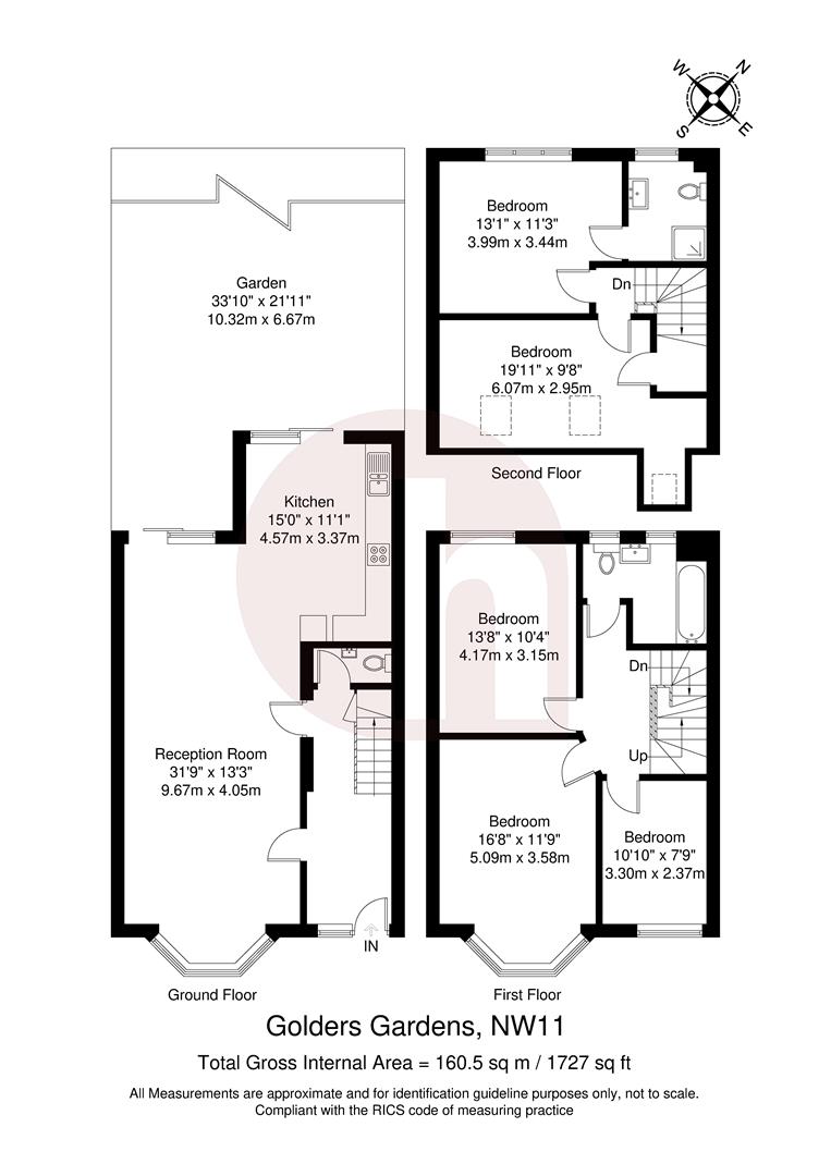 Floorplan for Golders Gardens, NW11