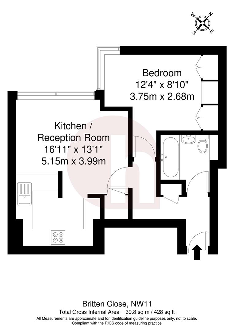 Floorplan for Britten Close, NW11