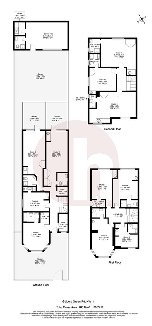 Floorplan for Golders Green Road, NW11